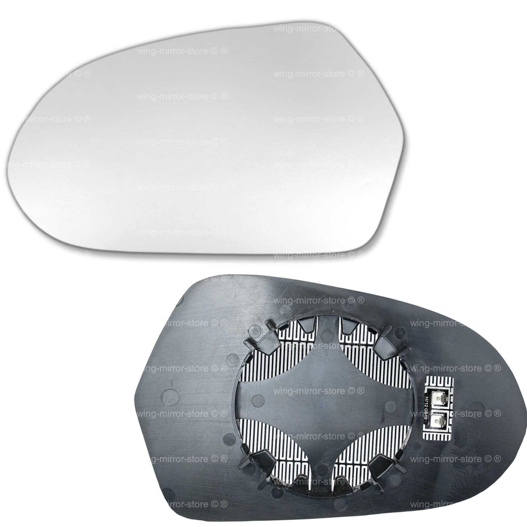 À Gauche Côté Conducteur Miroir De Verre Rétroviseur Extérieur Pour Audi a6 c7 2012-2019