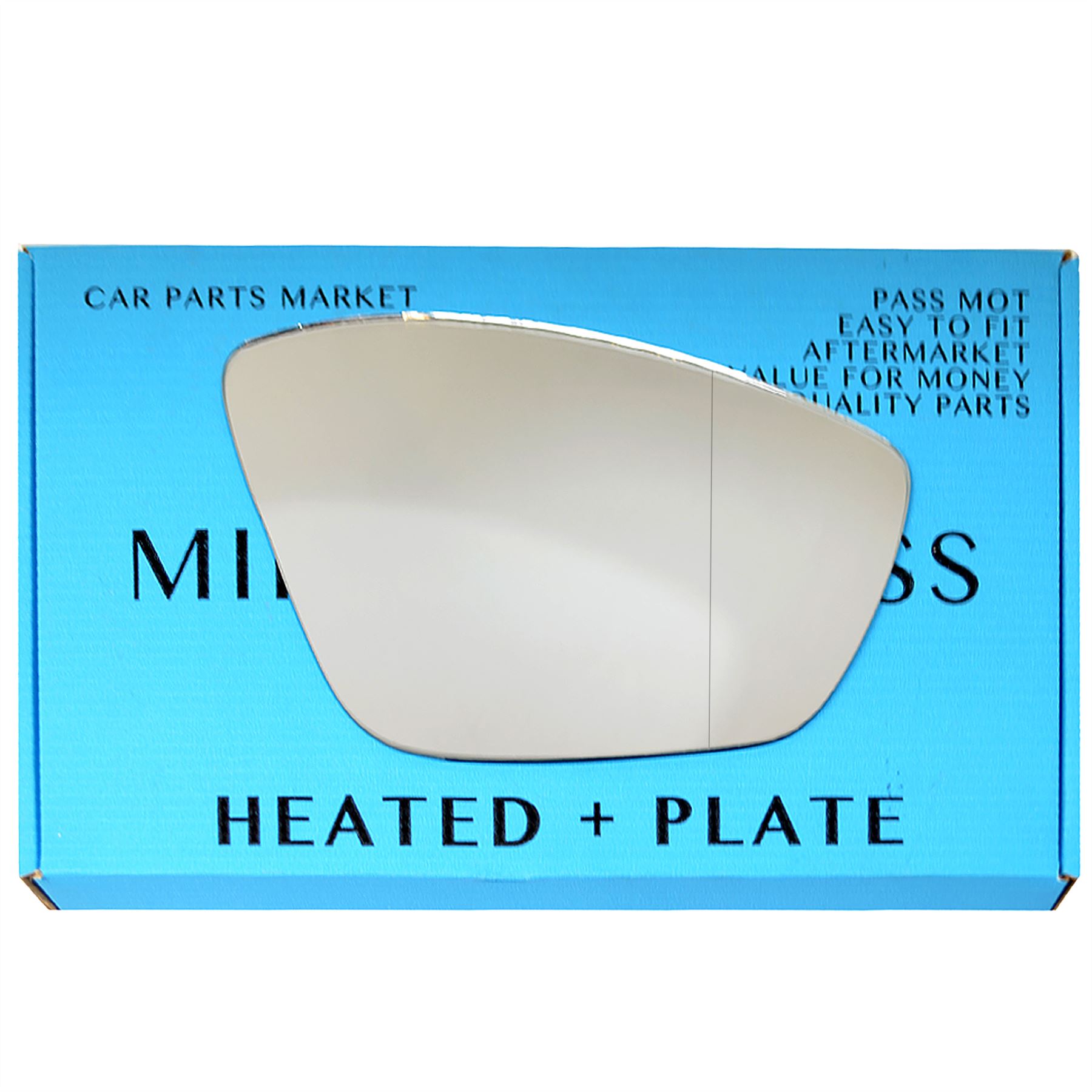 Plaque POUR PEUGEOT 208 2012-17 droit conducteur Asphérique électrique Aile Miroir De Verre