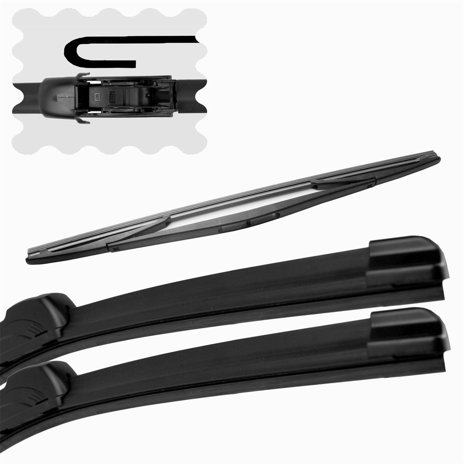 For Vauxhall Meriva 20032010 Front/Rear Windscreen 24" 24" 16" Wiper