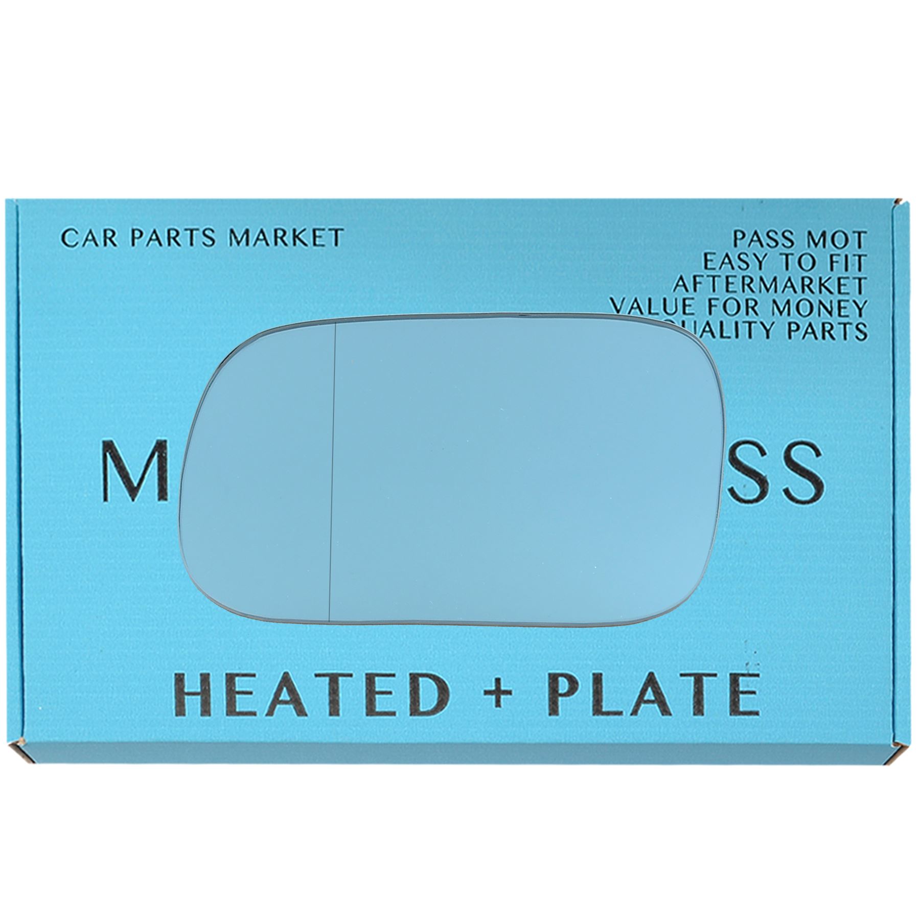 plate Left Passenger side Blue Wing mirror glass for Impreza 97-07
