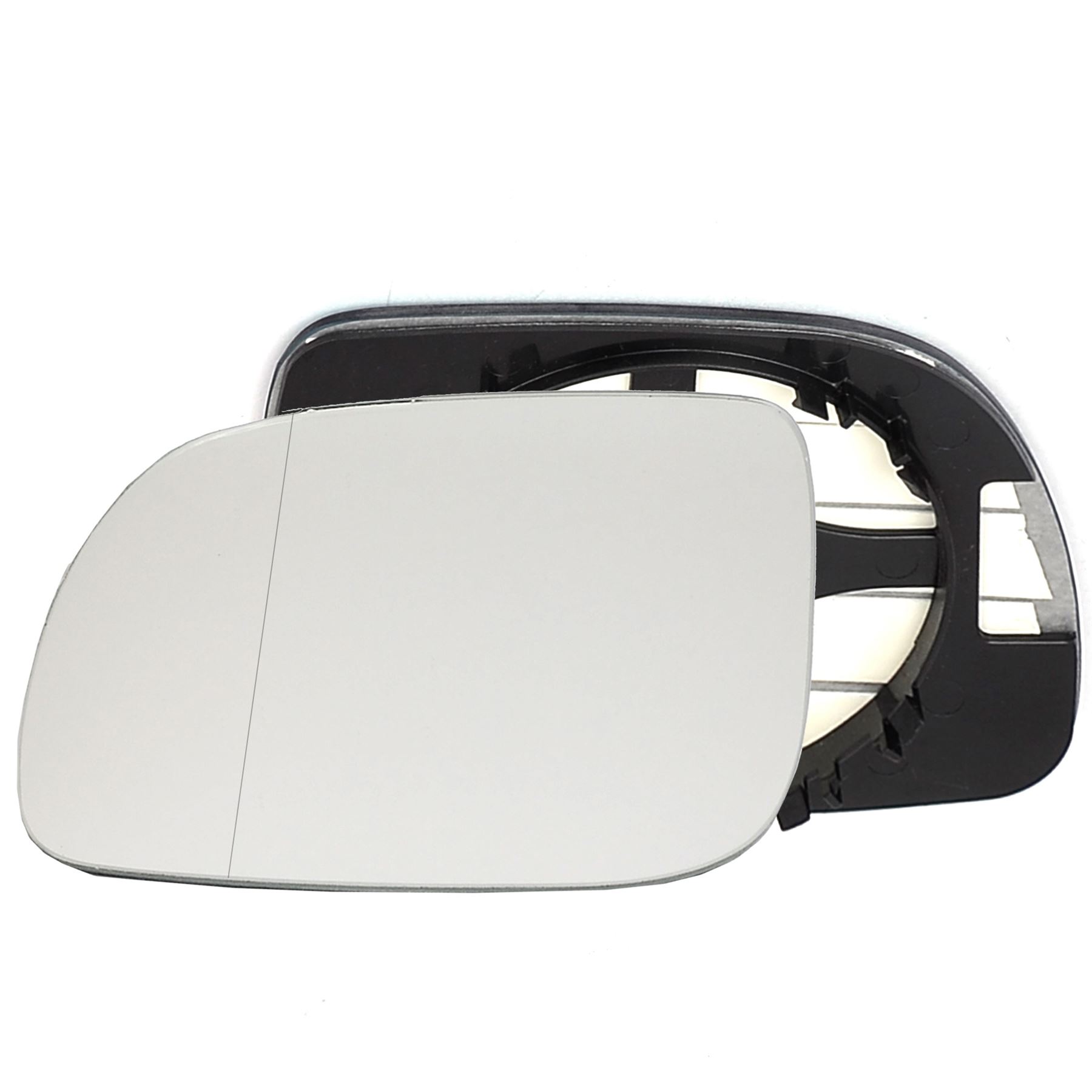 Passenger side Clip Wide Angle wing mirror glass for Volkswagen Polo 00