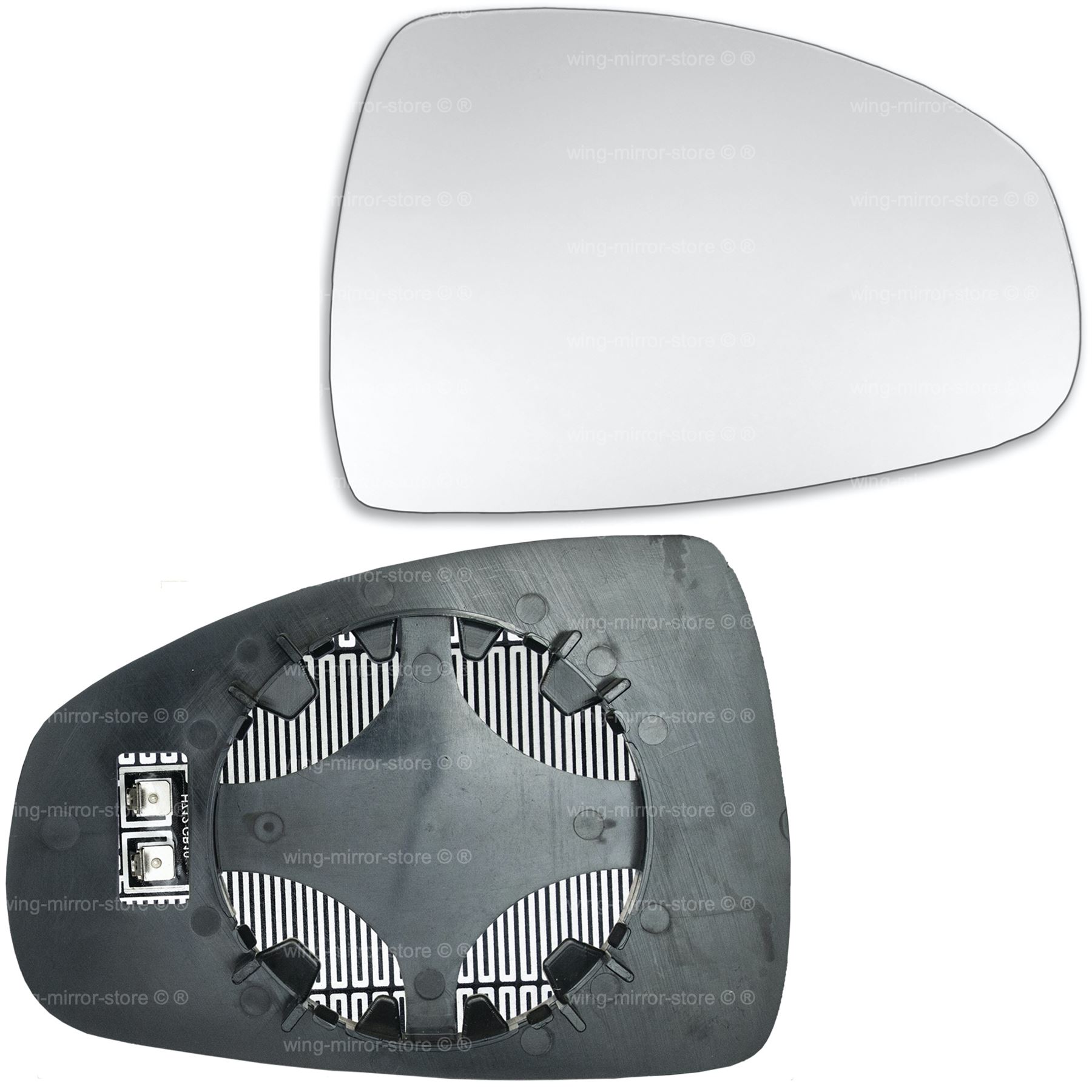 Para Audi A4 2011-2015 Lado Derecho Cristal Espejo Puerta De Ala