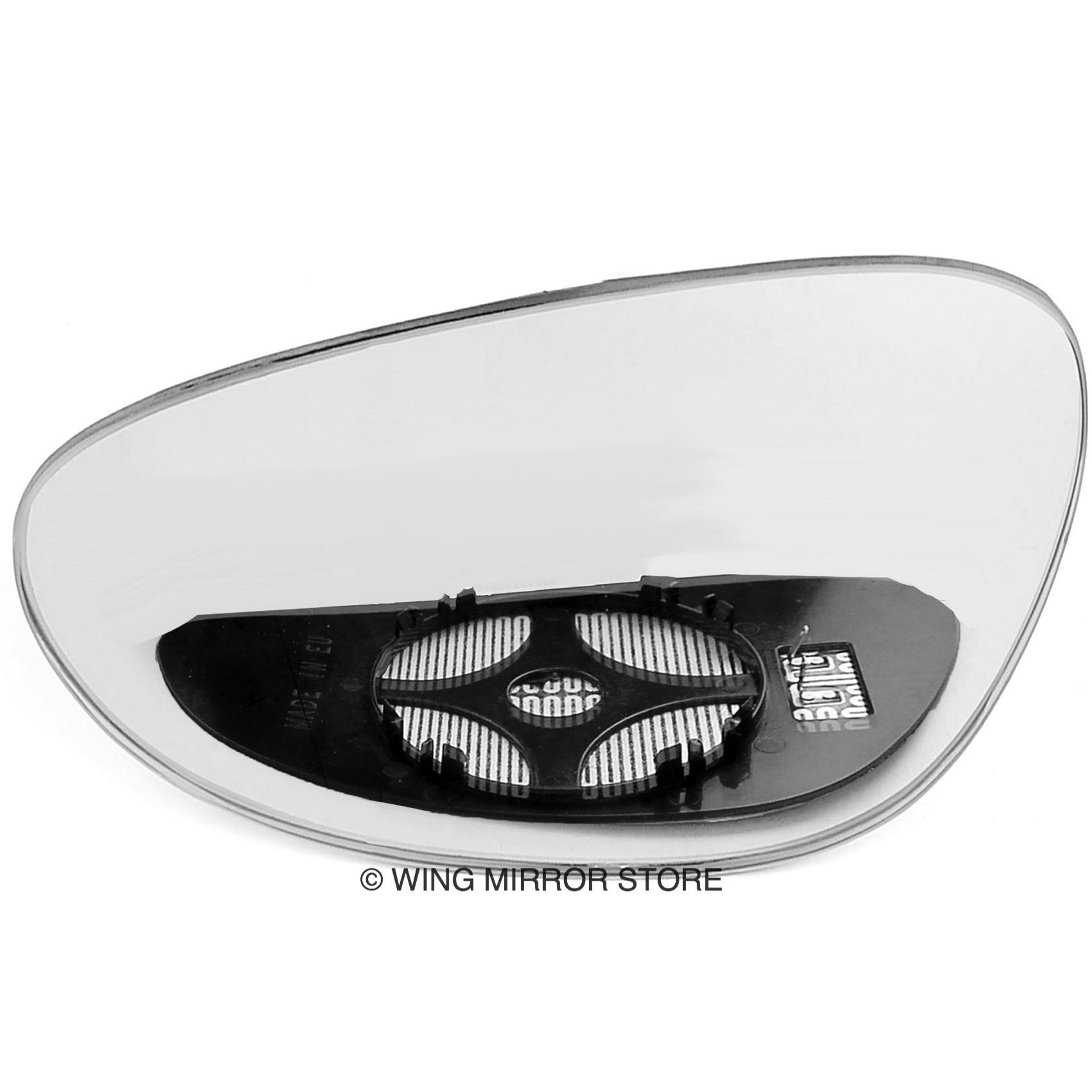Passenger side Clip Heated Blue Convex wing mirror glass for Porsche 911 97-05