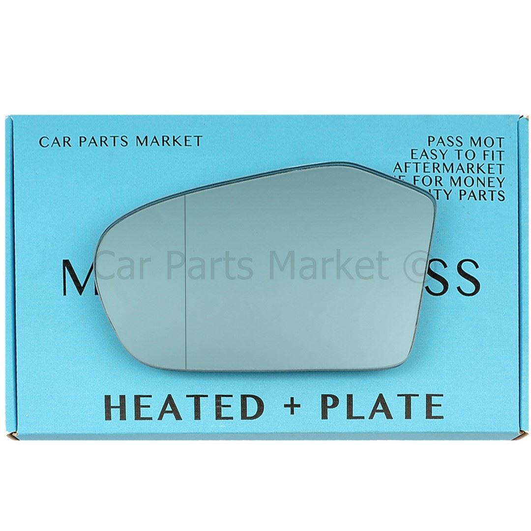 Left Passenger Side Wing Mirror Glass MERCEDES ML W164 05-08 Aspheric BLUE