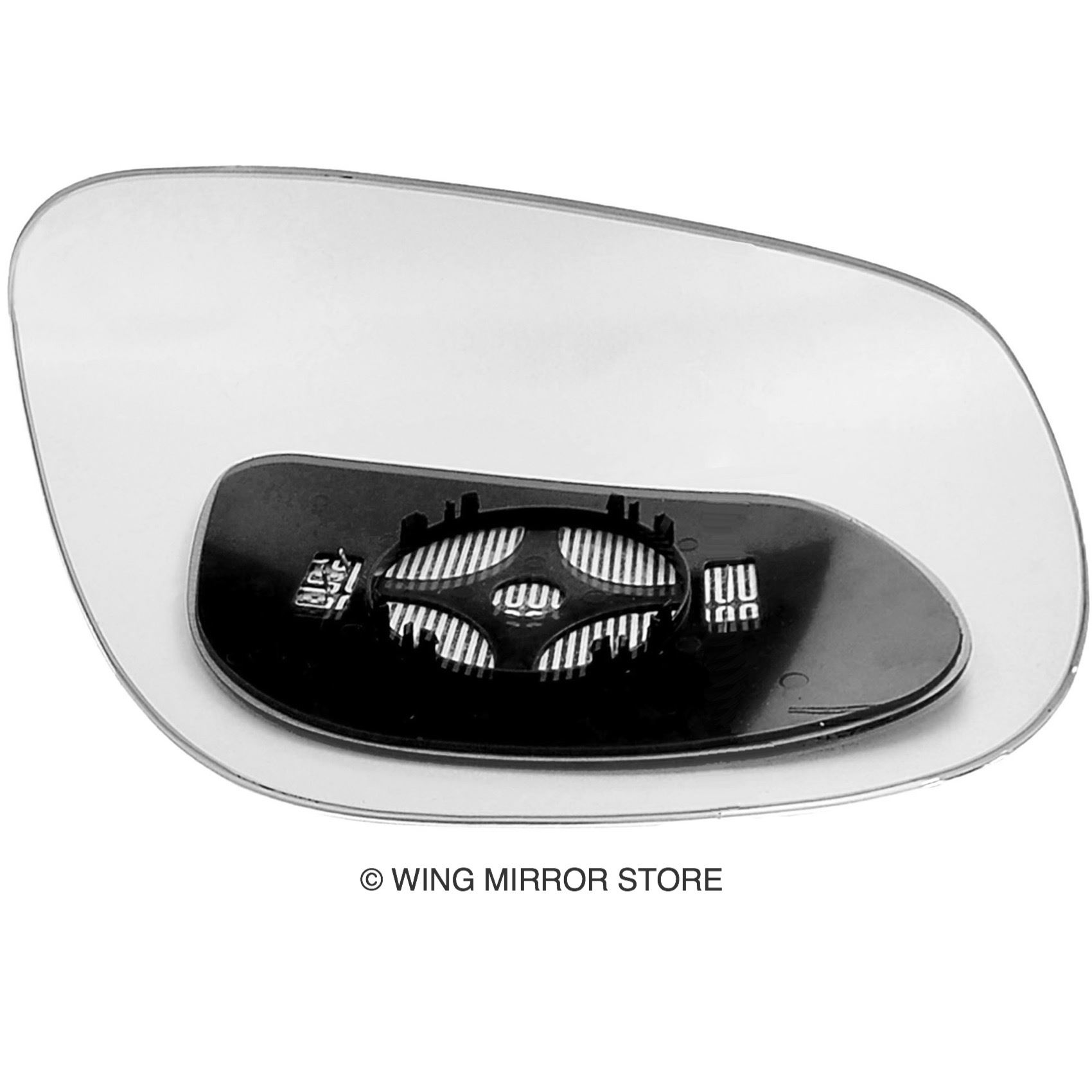 Passenger side Clip Heated Convex wing mirror glass for Porsche Cayenne 02-07