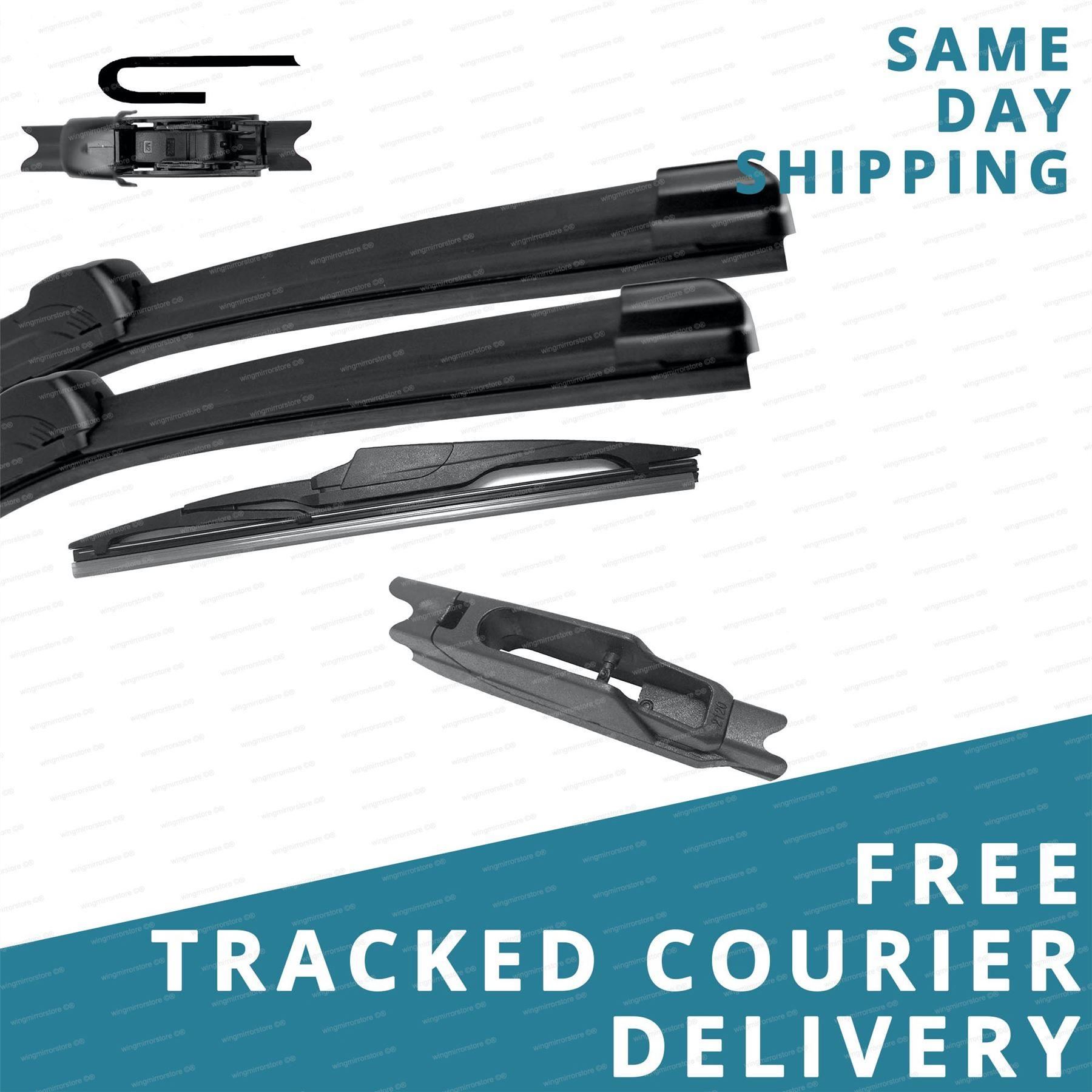 For Hyundai i20 20142019 Front/Rear Windscreen 24" 16" 12" Wiper