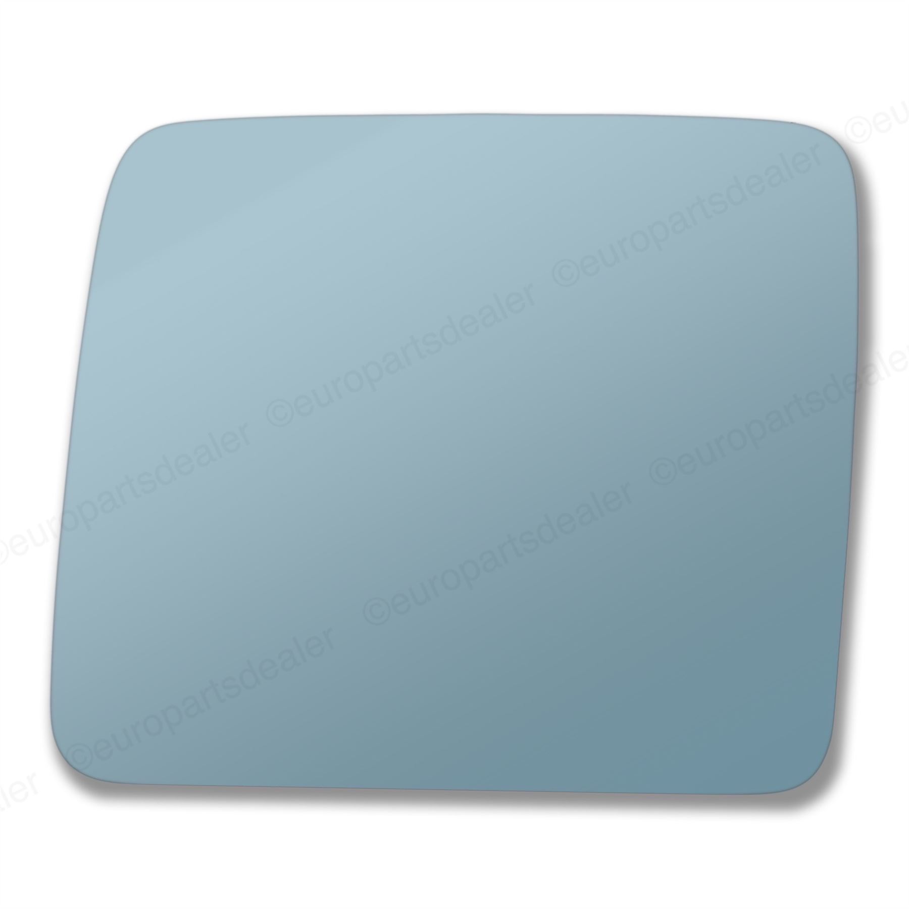 Passenger Side BLUE CONVEX WING MIRROR GLASS Mercedes W124 1984-1995 Stick On