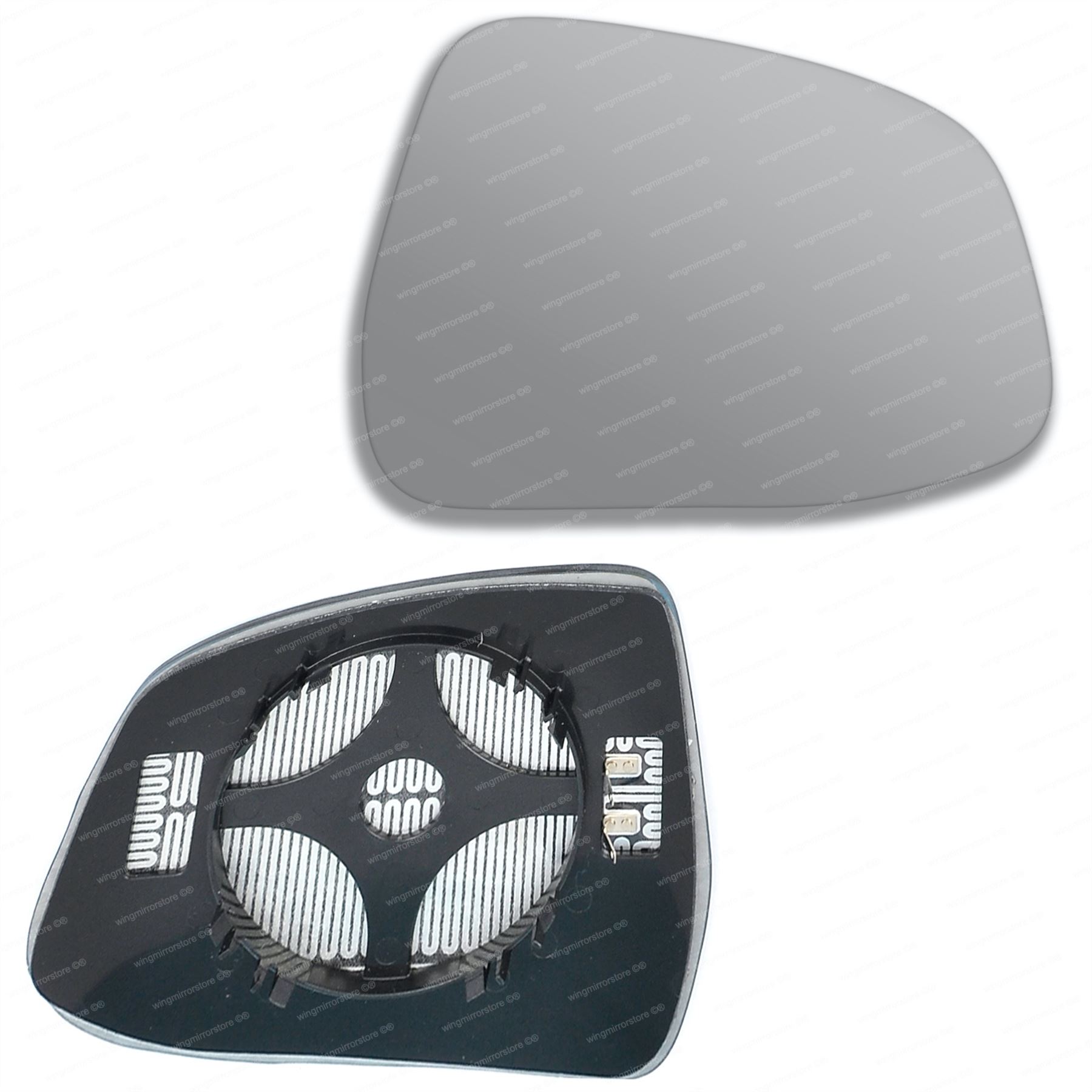 HEATED /& BASE PEUGEOT PARTNER WING MIRROR GLASS SILVER 1996-/>2008 RIGHT SIDE