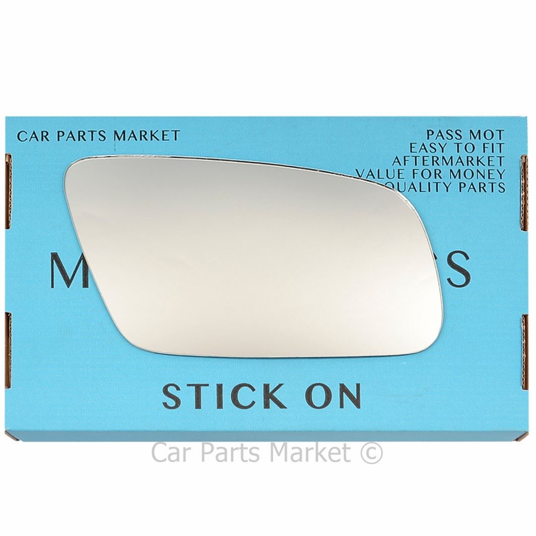 For Audi A6 c5 99-04 Right Driver Aspheric Electric wing mirror glass with plate