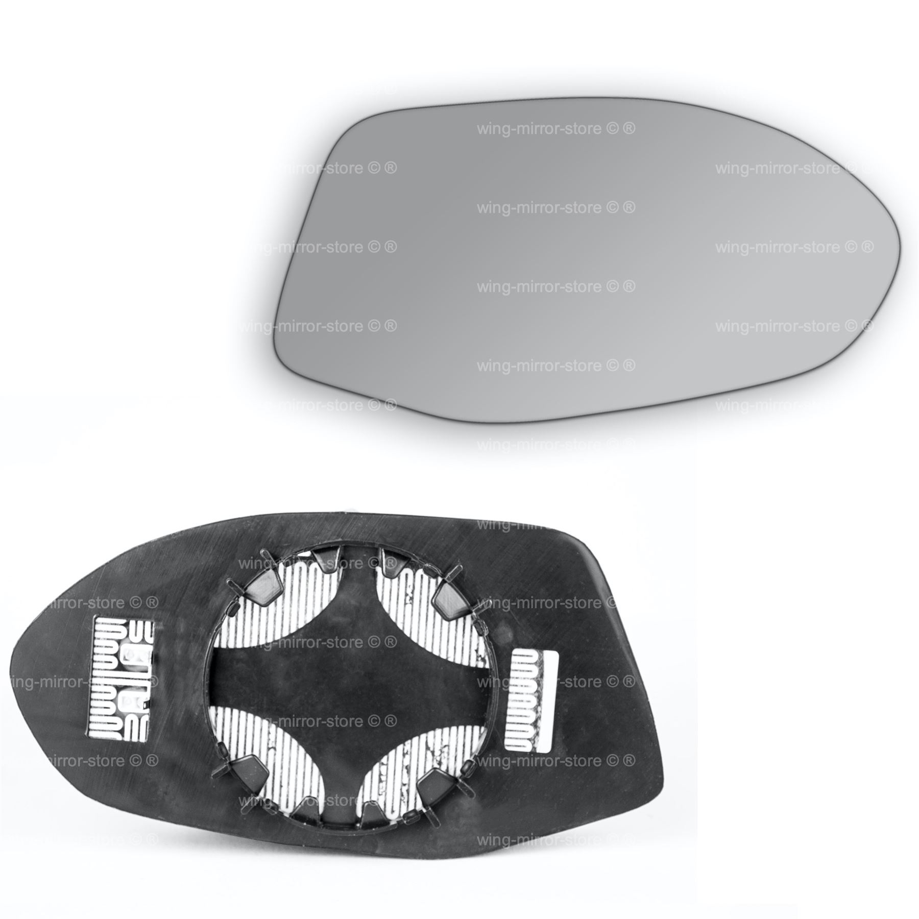 Right hand driver side for Audi A7 2010-2016 Wide angle heated wing mirror glass
