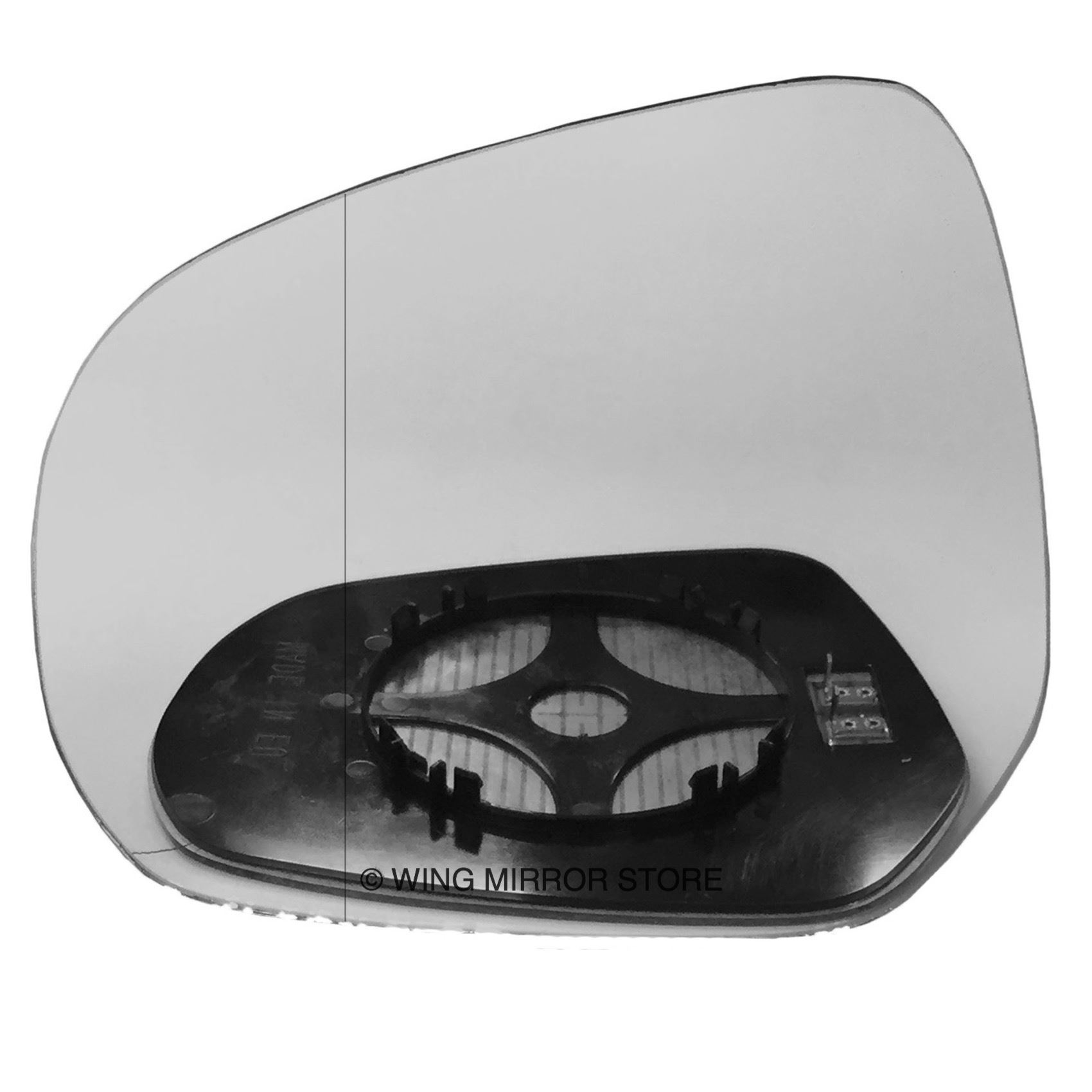 For Suzuki Splash 08-14 Left passenger Flat Electric wing mirror glass w// plate