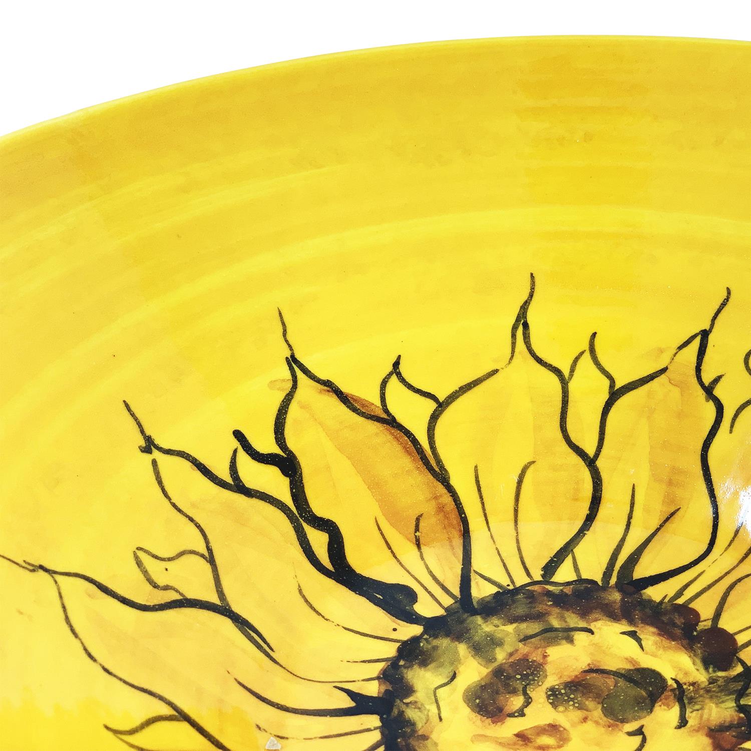 Sunflower Ceramic Flower Vase Jugs Conical Round Bowls Spoon Rest Dishware Décor - Picture 11 of 41