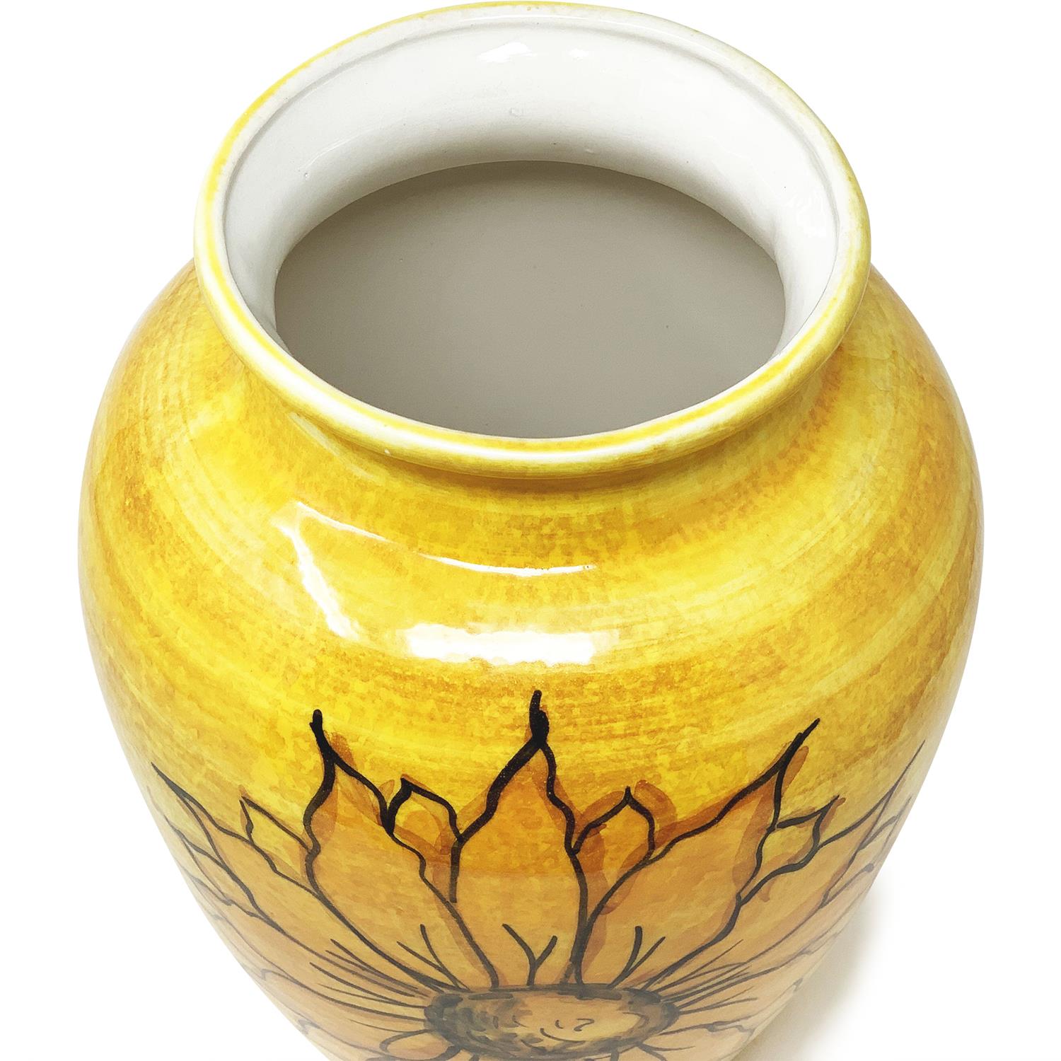 Sunflower Ceramic Flower Vase Jugs Conical Round Bowls Spoon Rest Dishware Décor - Picture 25 of 41