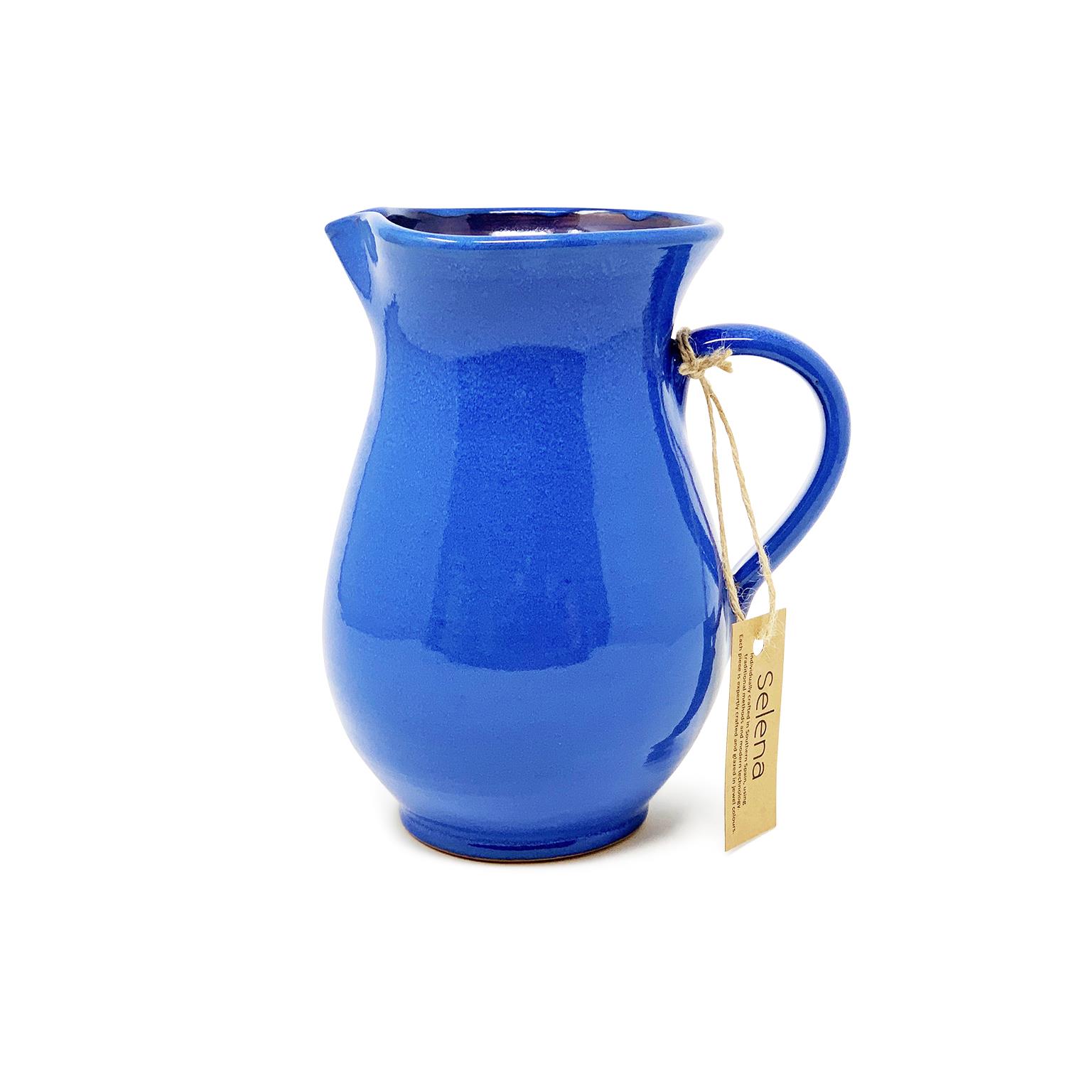 Pourer Pitcher Serving Jug Selena Glazed Flower Vase Home Kitchen Room Décor 1L - Picture 7 of 12