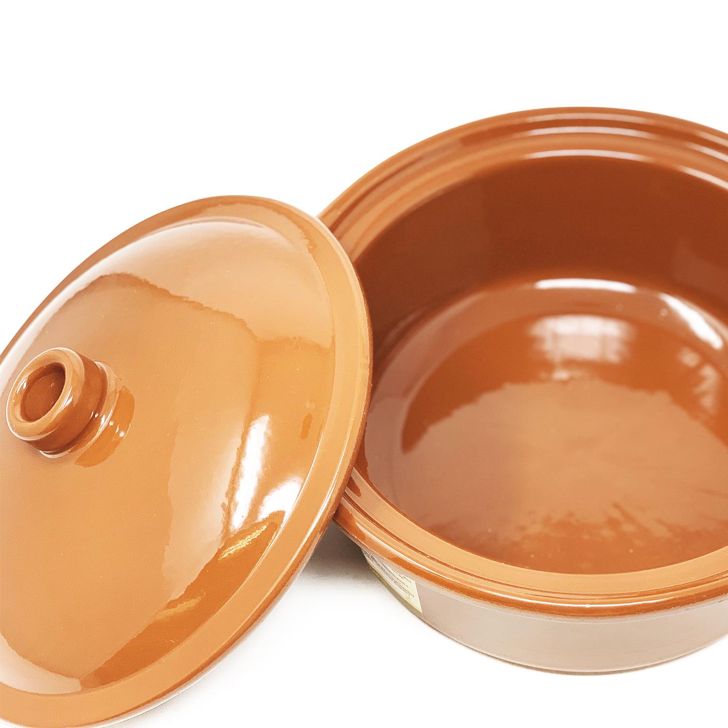 Casserole Dishes w/ Lids Terracotta Brown Kitchen Dining Oven Cooking Dishware - Picture 7 of 13