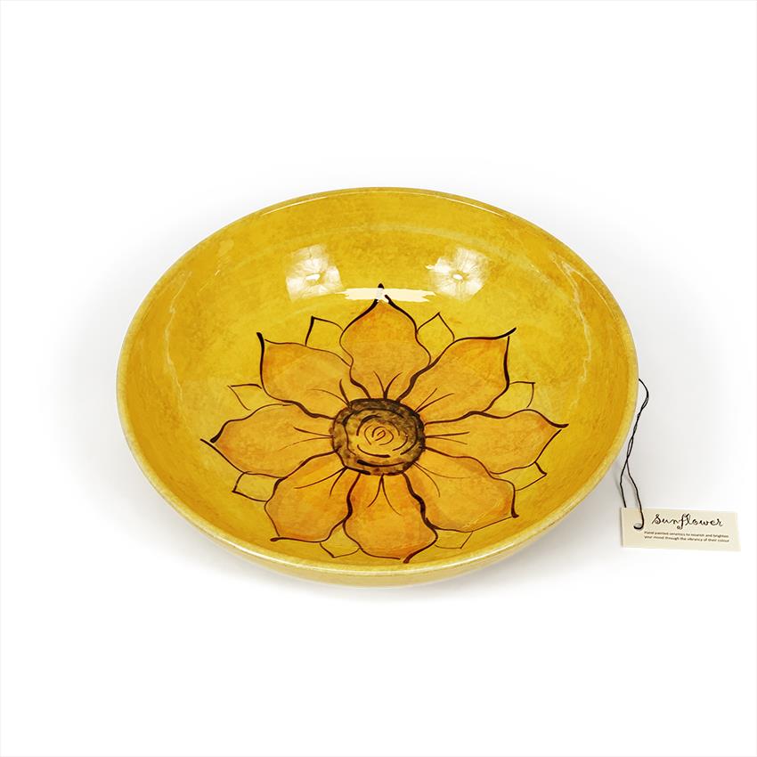Sunflower Ceramic Flower Vase Jugs Conical Round Bowls Spoon Rest Dishware Décor - Picture 17 of 41