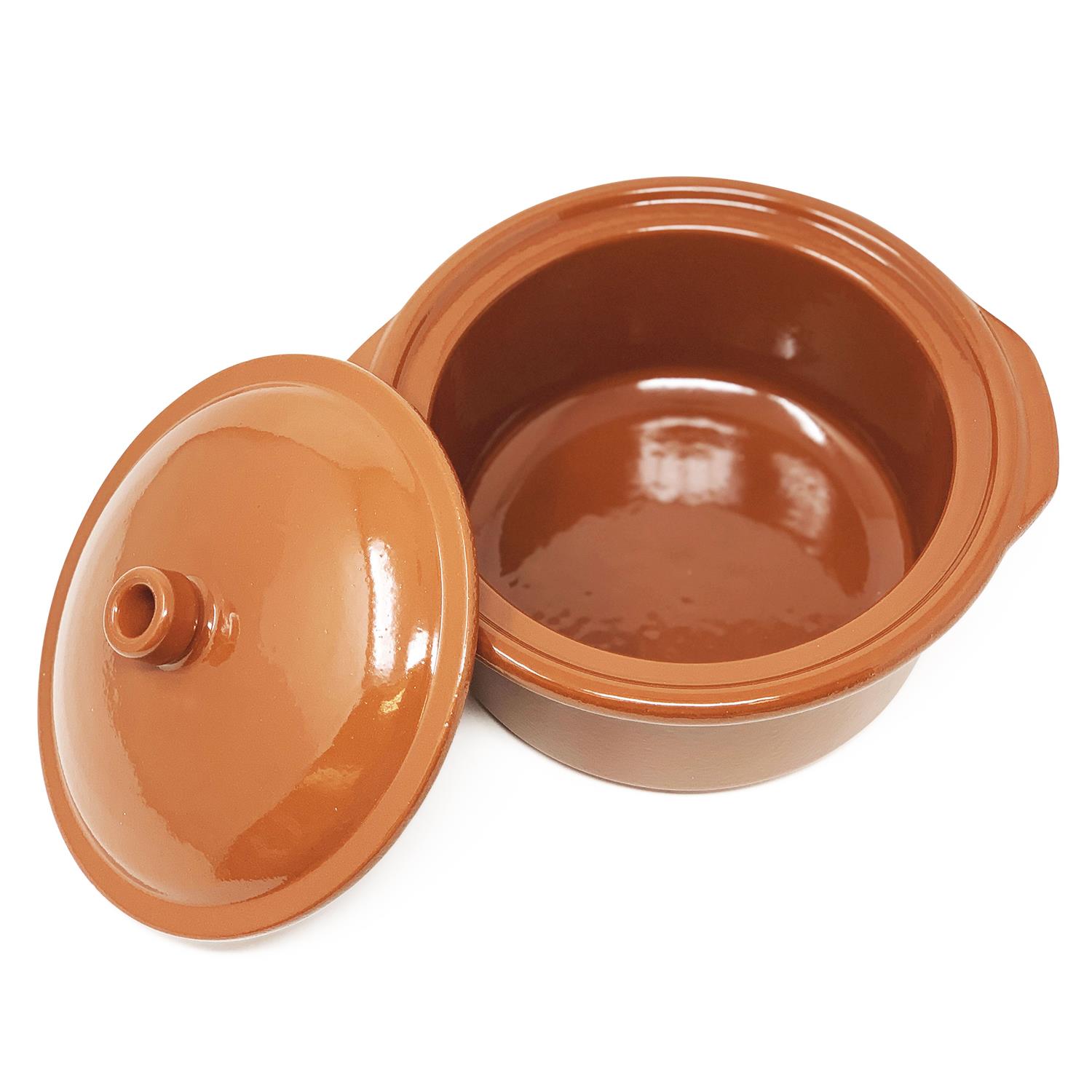 Casserole Dishes w/ Lids Terracotta Brown Kitchen Dining Oven Cooking Dishware - Picture 13 of 13