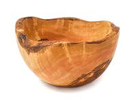 Fluted Pourers Olive Wood Large Bowl Salad Servers Oil Vinegar Drizzlers Pourers - Picture 9 of 26