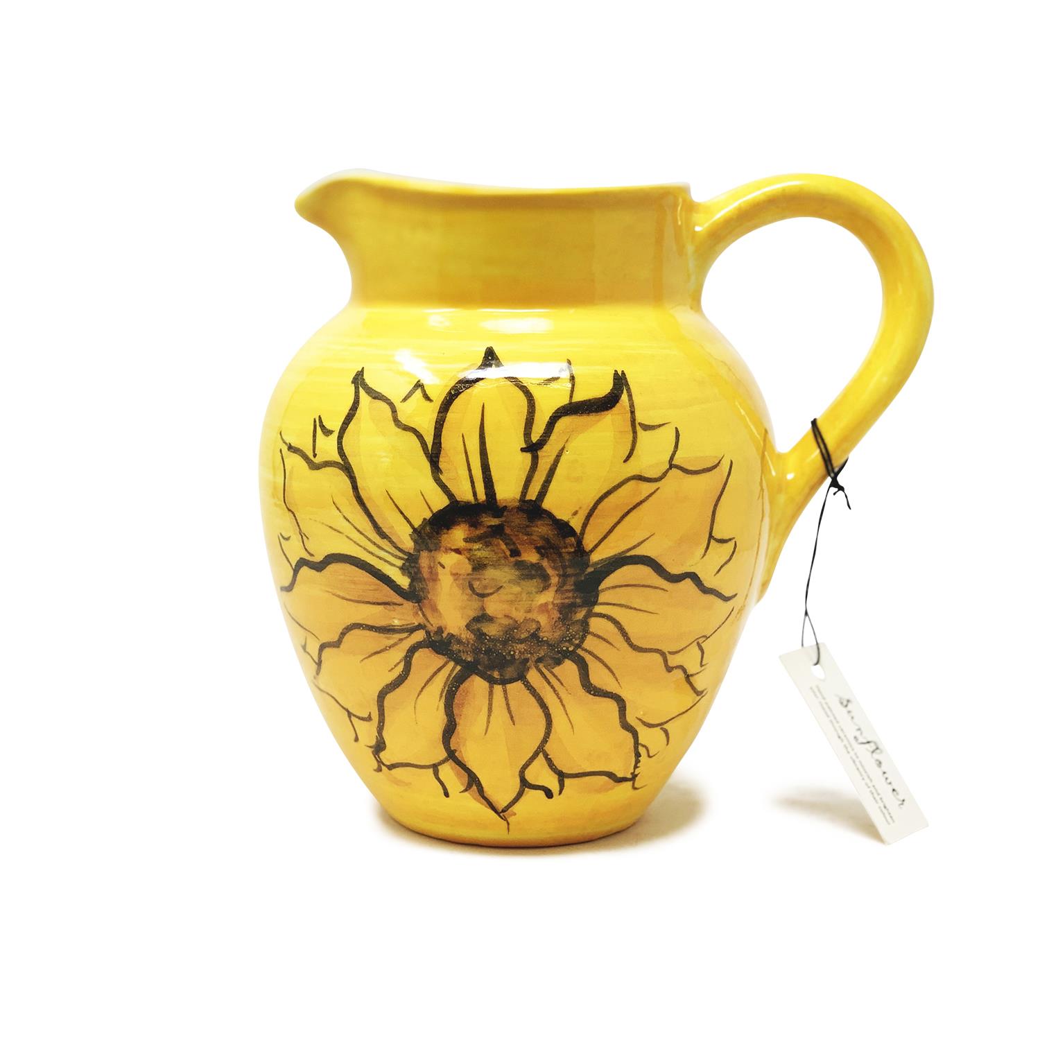 Sunflower Ceramic Flower Vase Jugs Conical Round Bowls Spoon Rest Dishware Décor - Picture 13 of 41