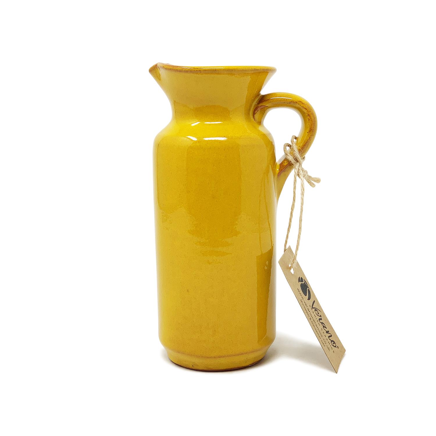 Tall Rustic Pourer Pitcher Bottle Jug Selena Jewel Glazed Flower Vase Home Décor - Picture 9 of 9