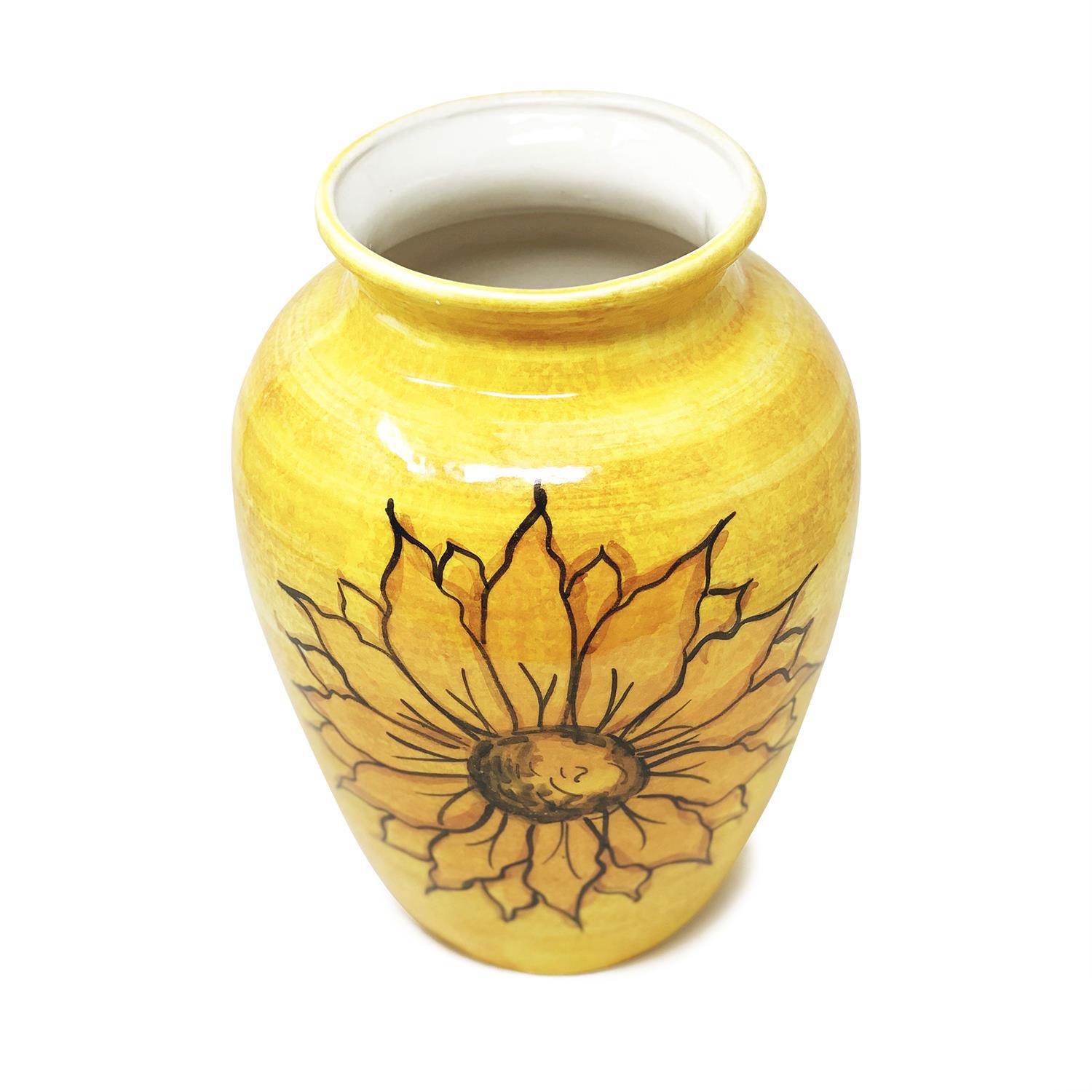 Sunflower Ceramic Flower Vase Jugs Conical Round Bowls Spoon Rest Dishware Décor - Picture 24 of 41