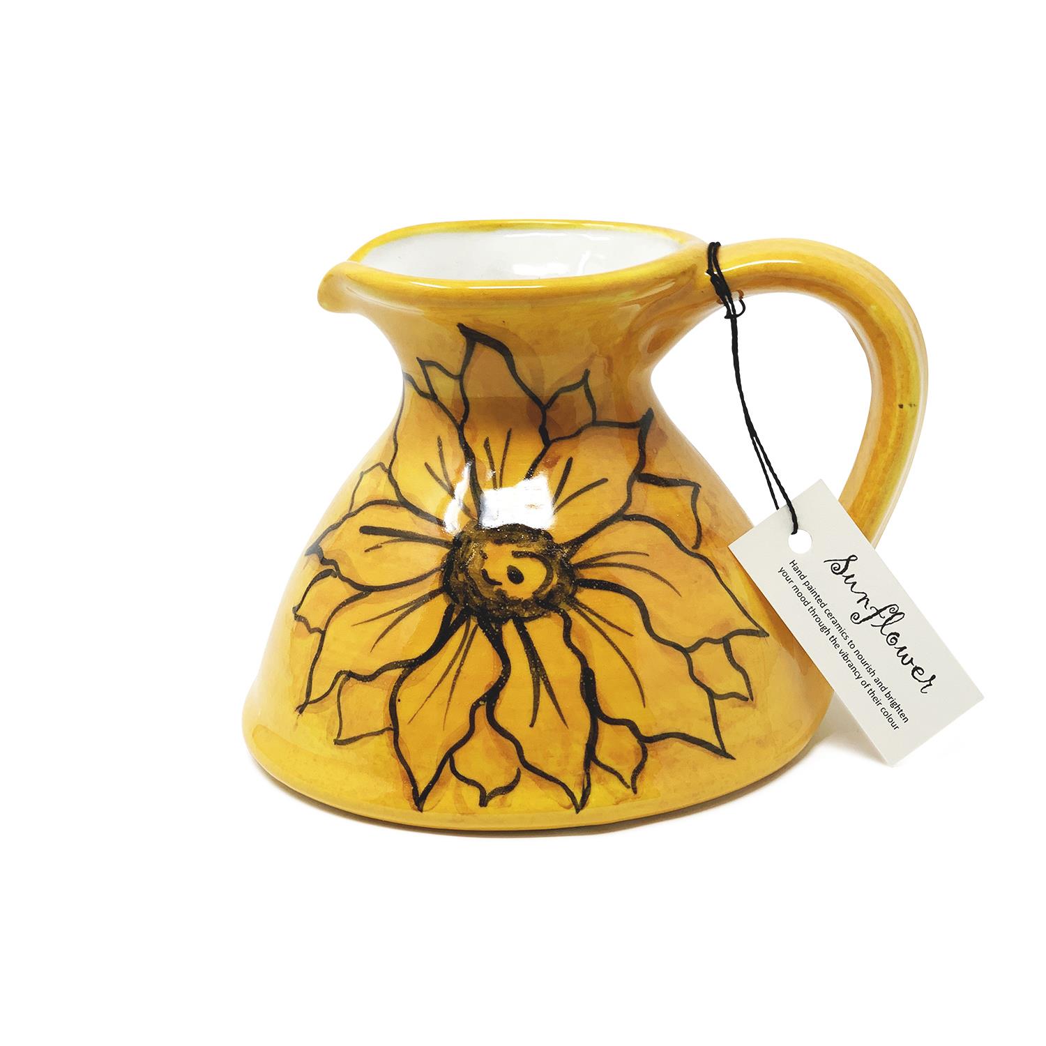 Sunflower Ceramic Flower Vase Jugs Conical Round Bowls Spoon Rest Dishware Décor - Picture 4 of 41