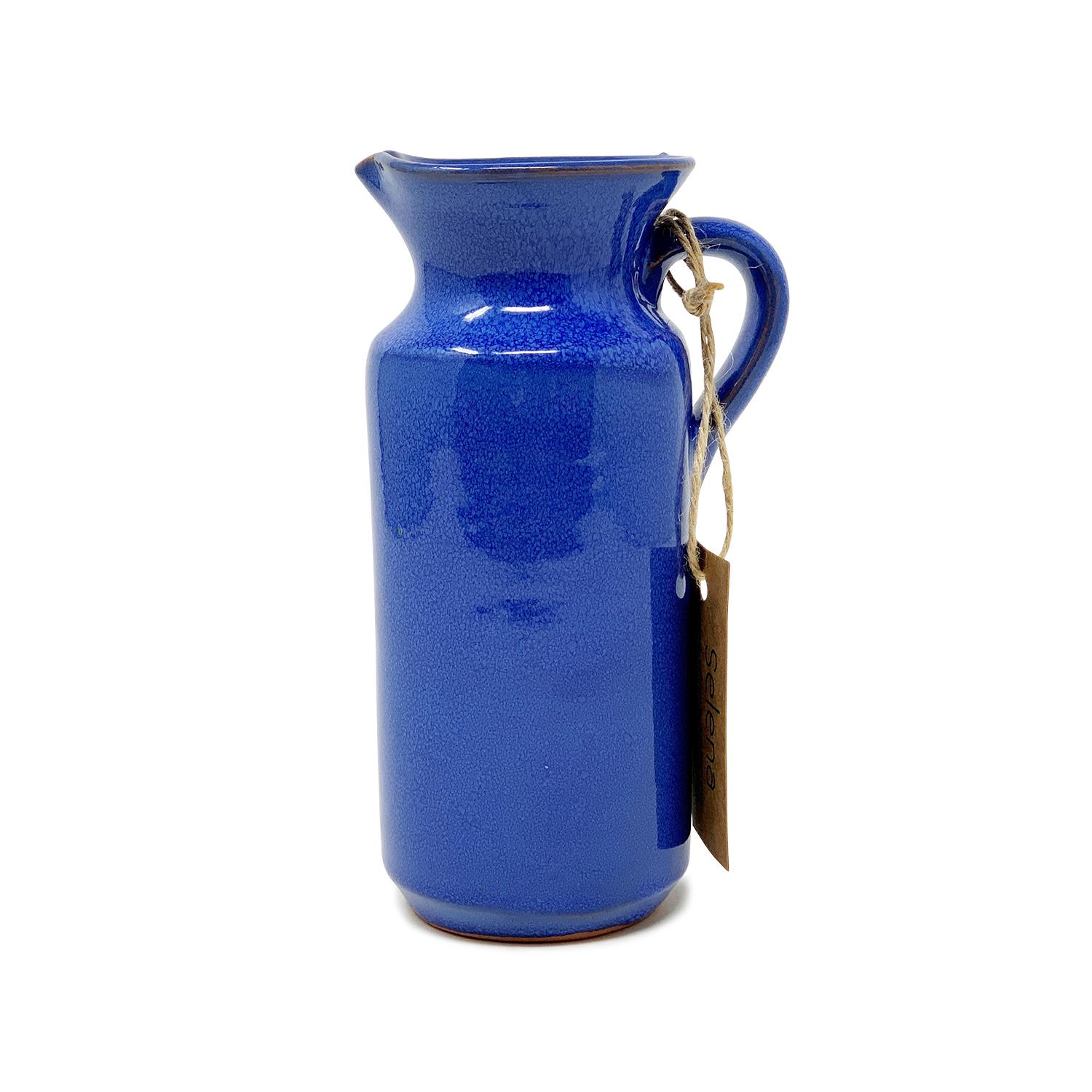 Tall Rustic Pourer Pitcher Bottle Jug Selena Jewel Glazed Flower Vase Home Décor - Picture 4 of 9