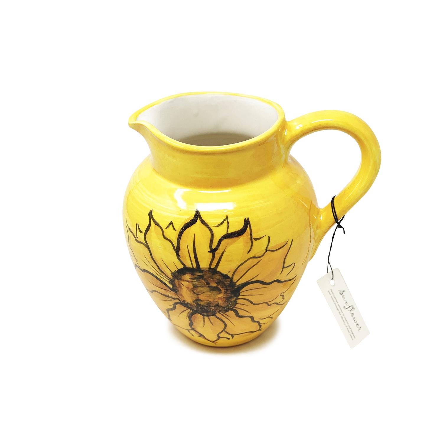 Sunflower Ceramic Flower Vase Jugs Conical Round Bowls Spoon Rest Dishware Décor - Picture 14 of 41