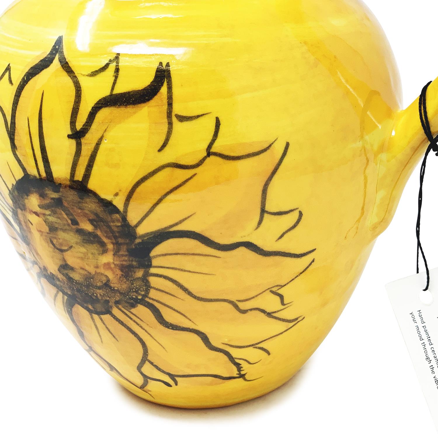 Sunflower Ceramic Flower Vase Jugs Conical Round Bowls Spoon Rest Dishware Décor - Picture 15 of 41