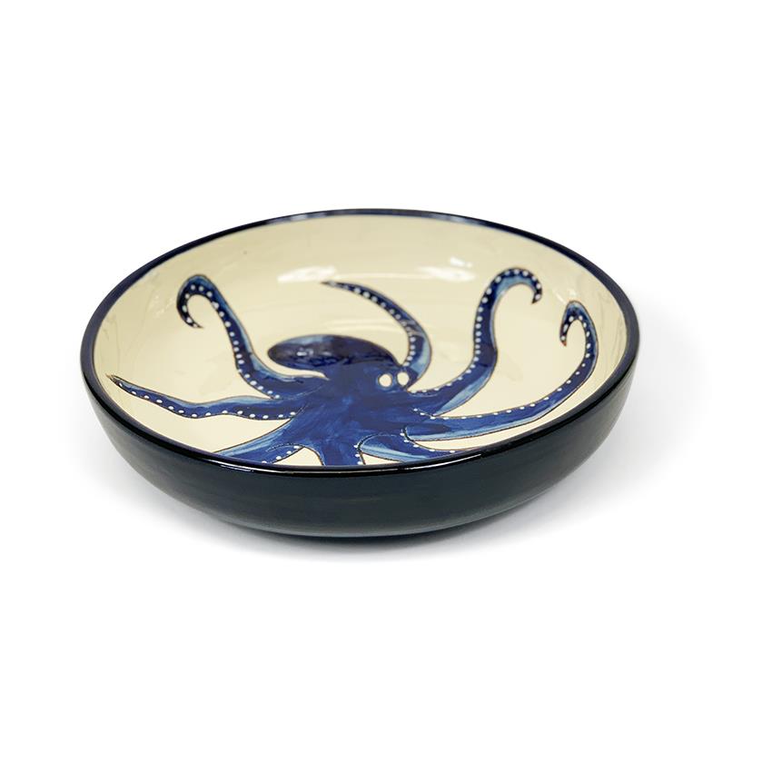 27cm Octopus Serving Bowl Ceramic Kitchen Dining Pasta Fruit Salad Sharing Dish - Picture 17 of 23