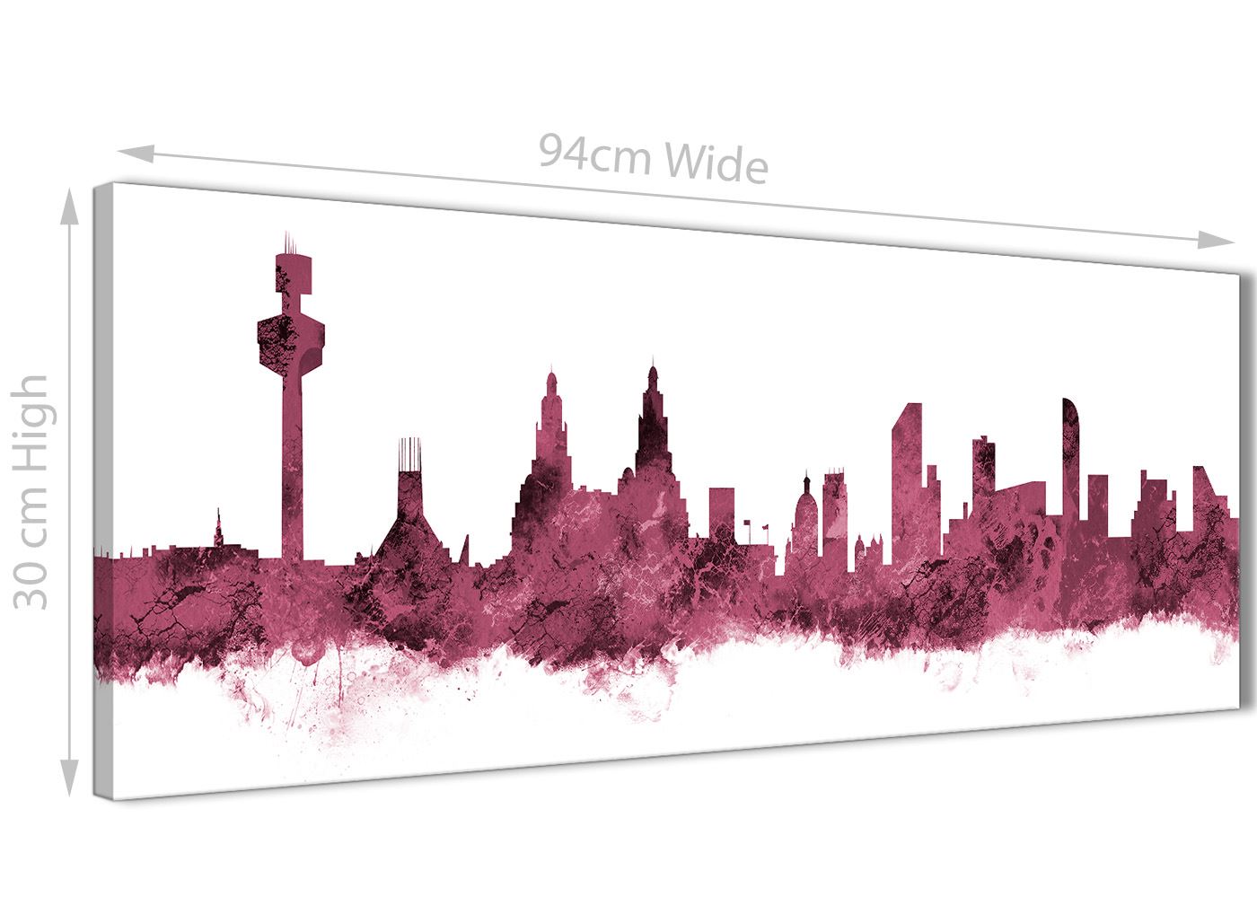 Liverpool Skyline Canvas Wall Art Print 17 Colours Available 94cm