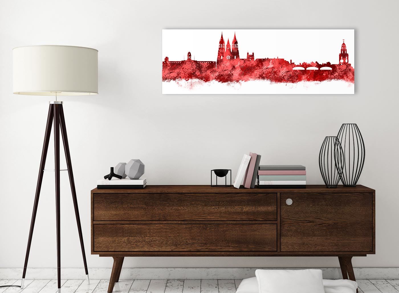 Cork Skyline Canvas Wall Art Print - 17 Colours Available - 94cm wide - Picture 74 of 86