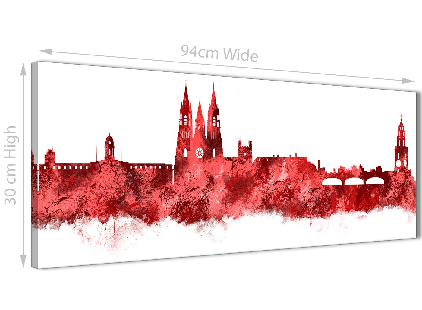 Cork Skyline Canvas Wall Art Print - 17 Colours Available - 94cm wide - Picture 75 of 86