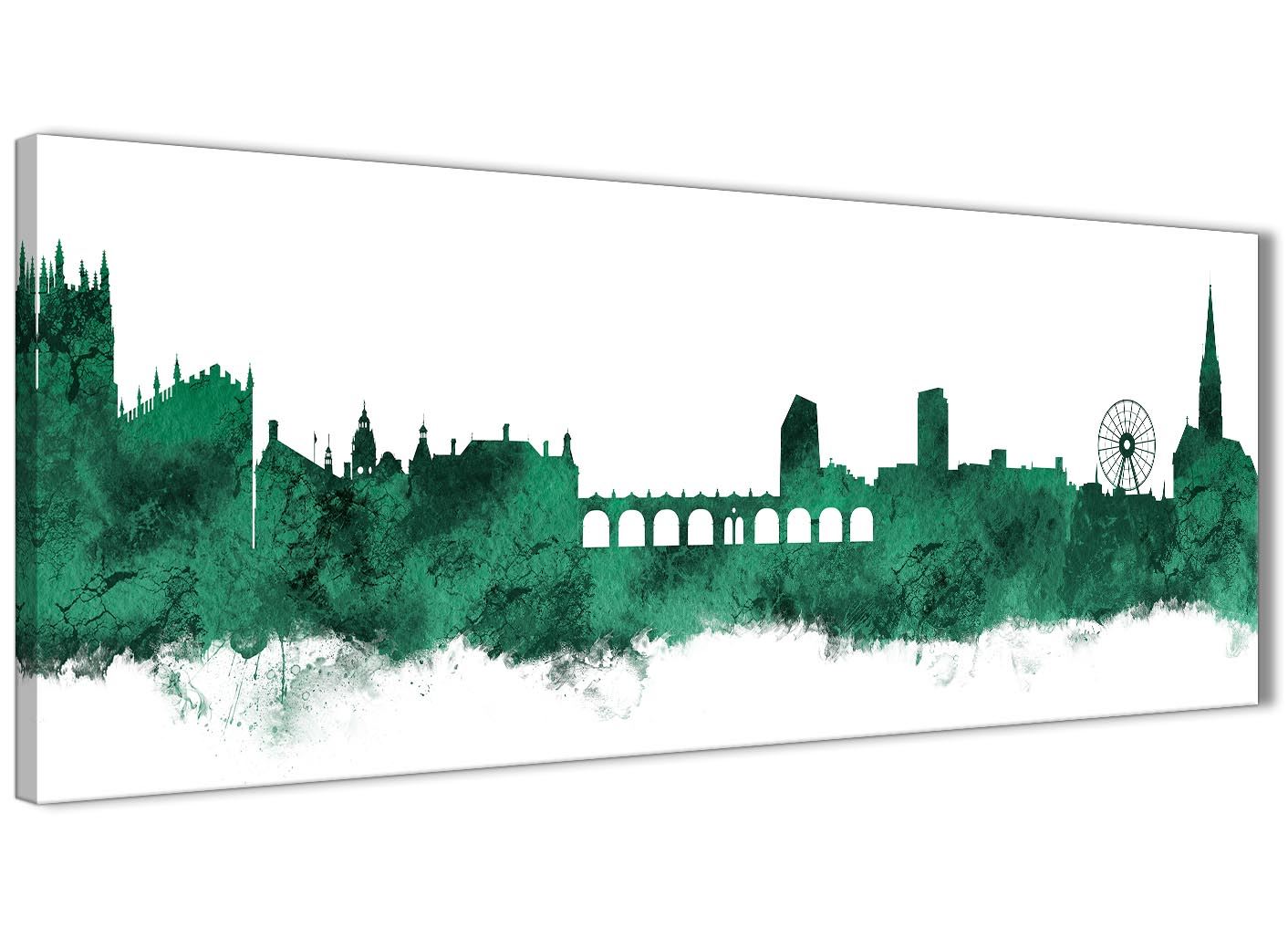 Sheffield Skyline Canvas Wall Art Print - 17 Colours Available - 94cm wide - Picture 32 of 86