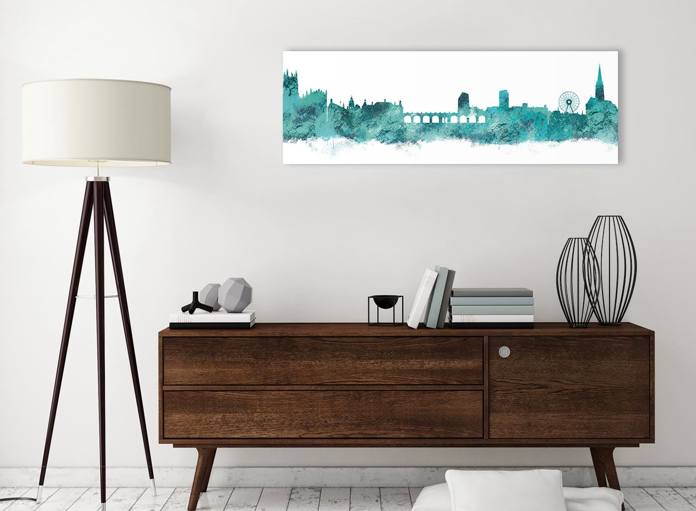 Sheffield Skyline Canvas Wall Art Print - 17 Colours Available - 94cm wide - Picture 83 of 86