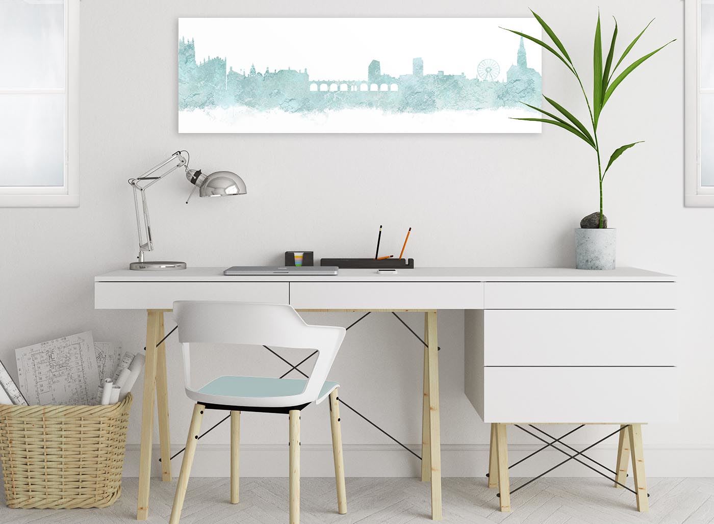 Sheffield Skyline Canvas Wall Art Print - 17 Colours Available - 94cm wide - Picture 31 of 86
