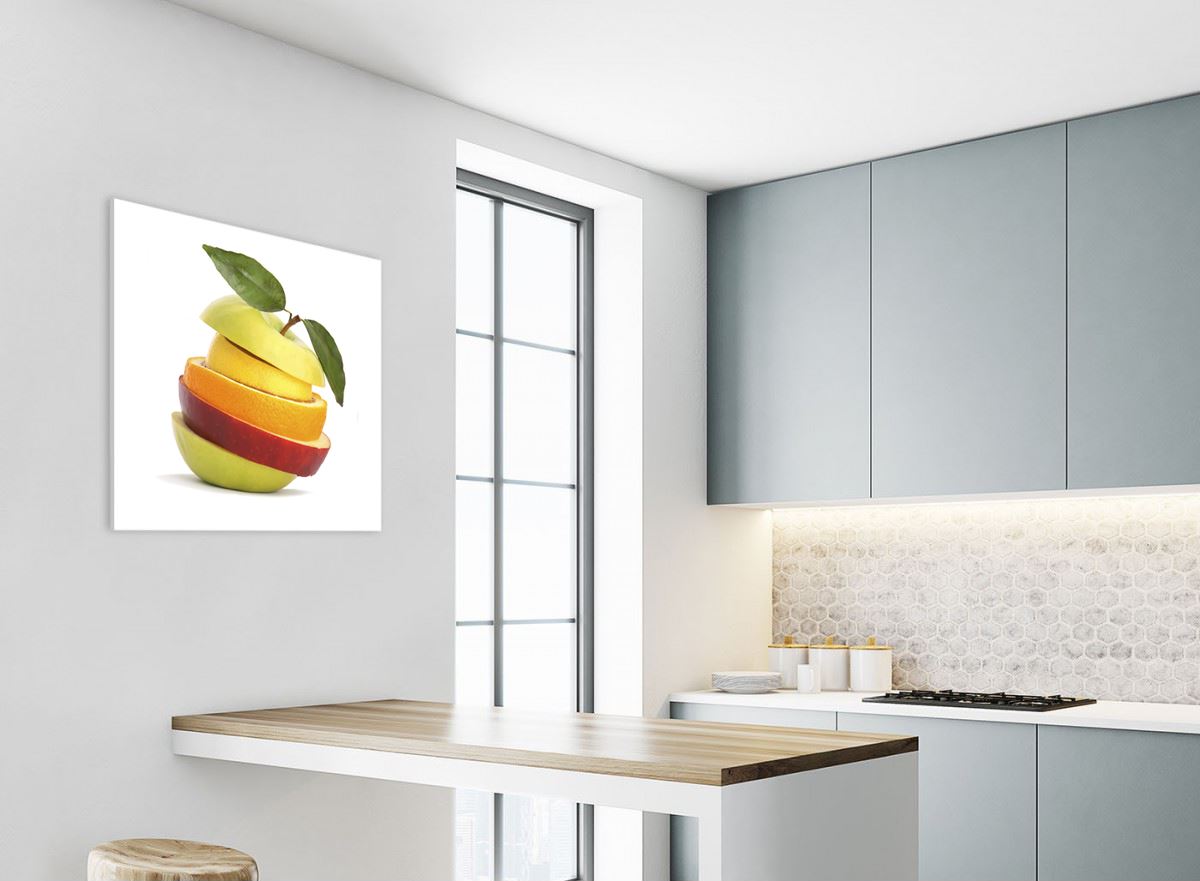 Apple Splash Cuisine MULTI TOILE murale ART Photo Print