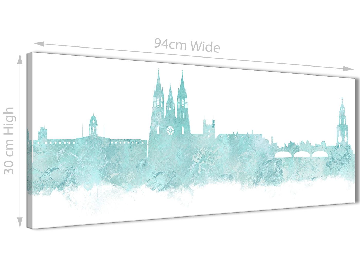 Cork Skyline Canvas Wall Art Print - 17 Colours Available - 94cm wide - Picture 30 of 86