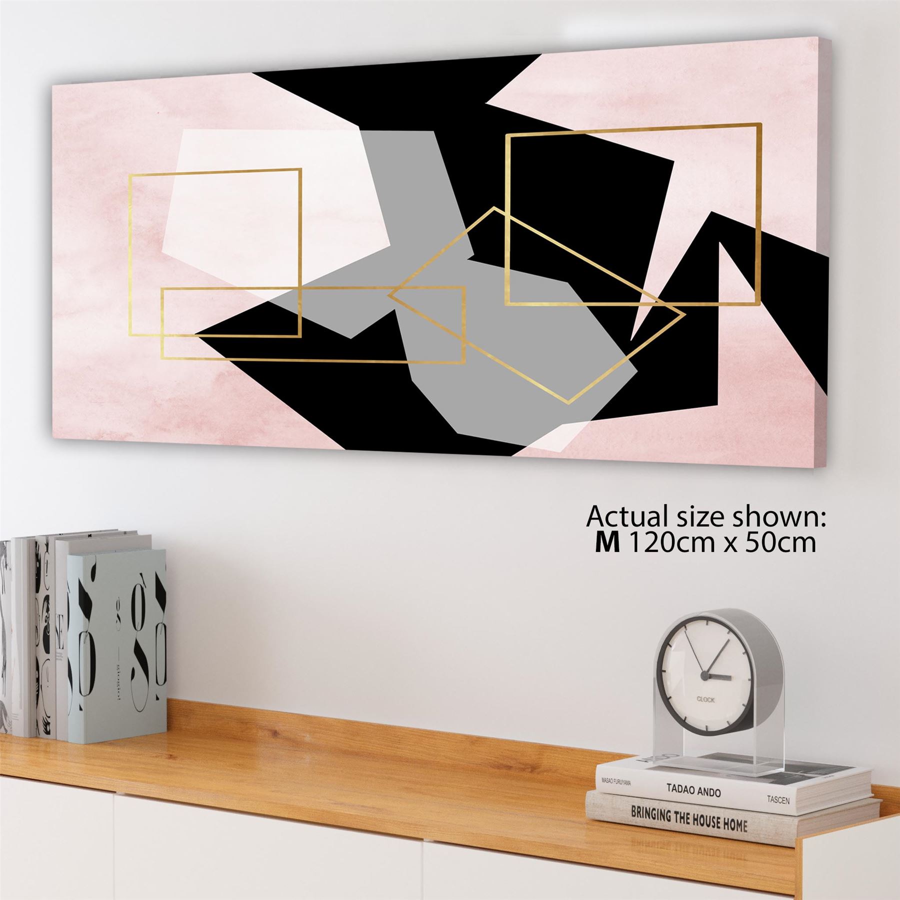 Landscape Canvas Art Prints Pink Black - Picture 34 of 55