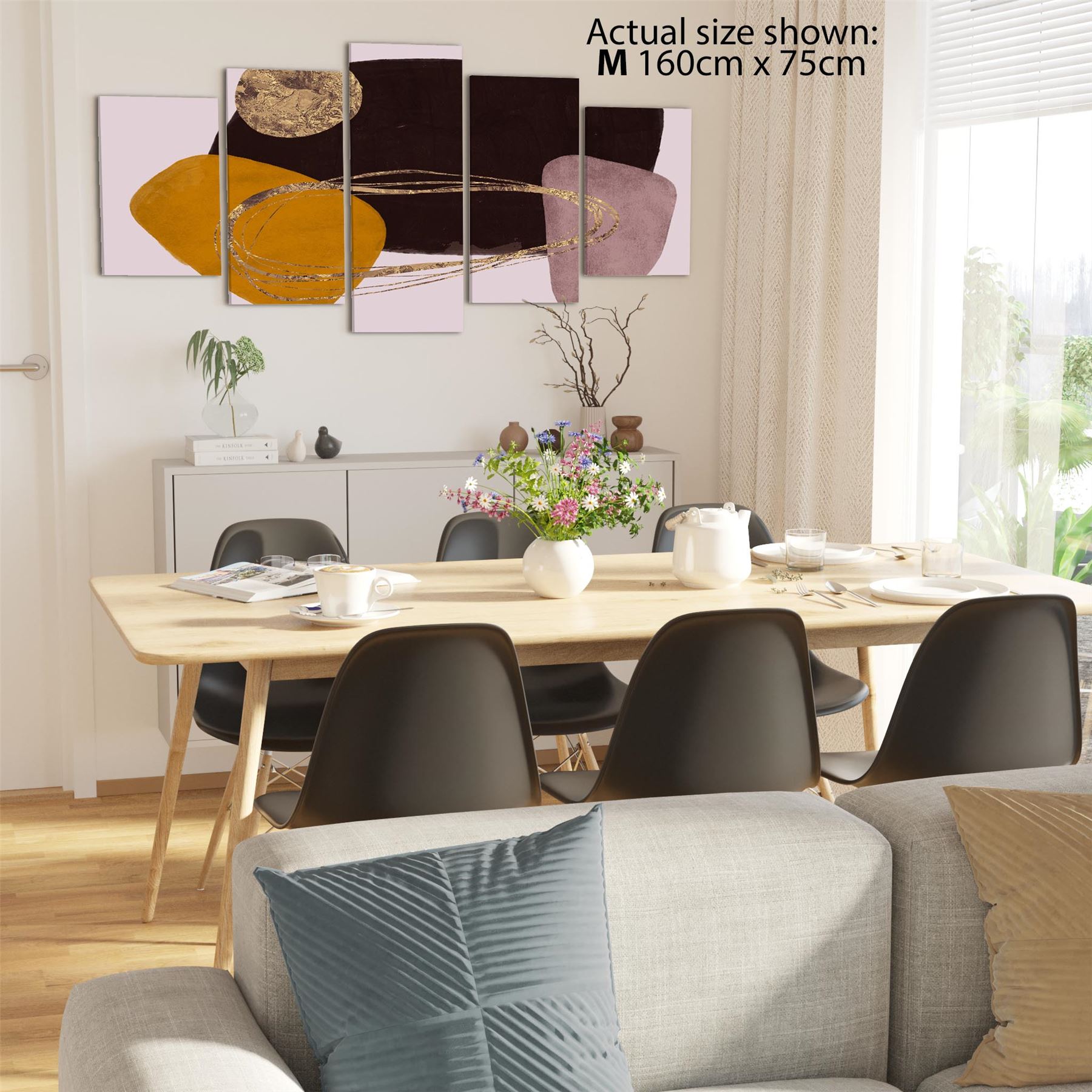 Abstract Pink Brown Graphic Framed Art Prints - Picture 50 of 54