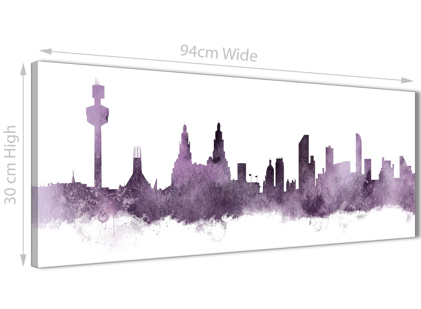 Liverpool Skyline Canvas Wall Art Print 17 Colours Available 94cm