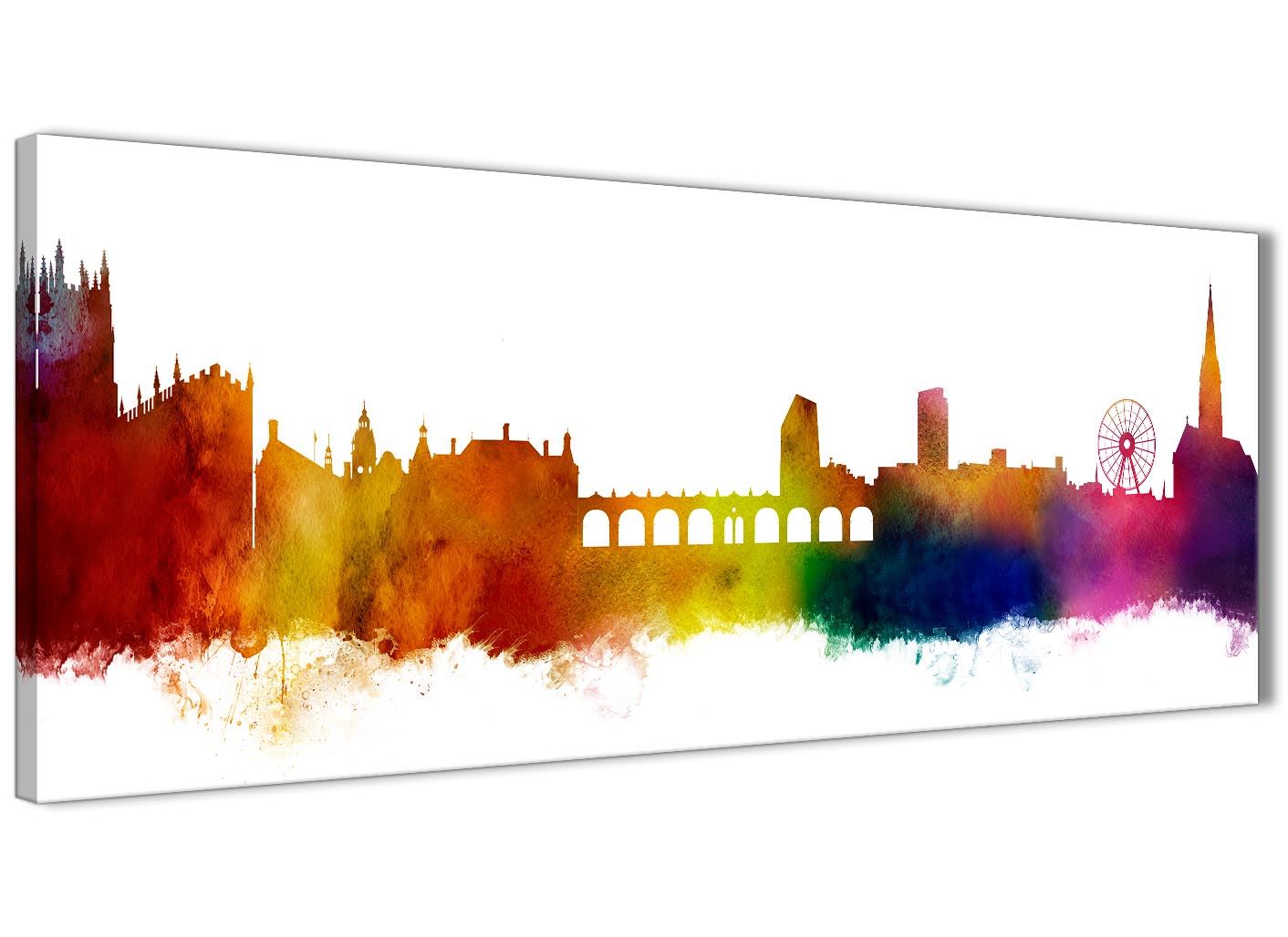 Sheffield Skyline Canvas Wall Art Print - 17 Colours Available - 94cm wide - Picture 52 of 86