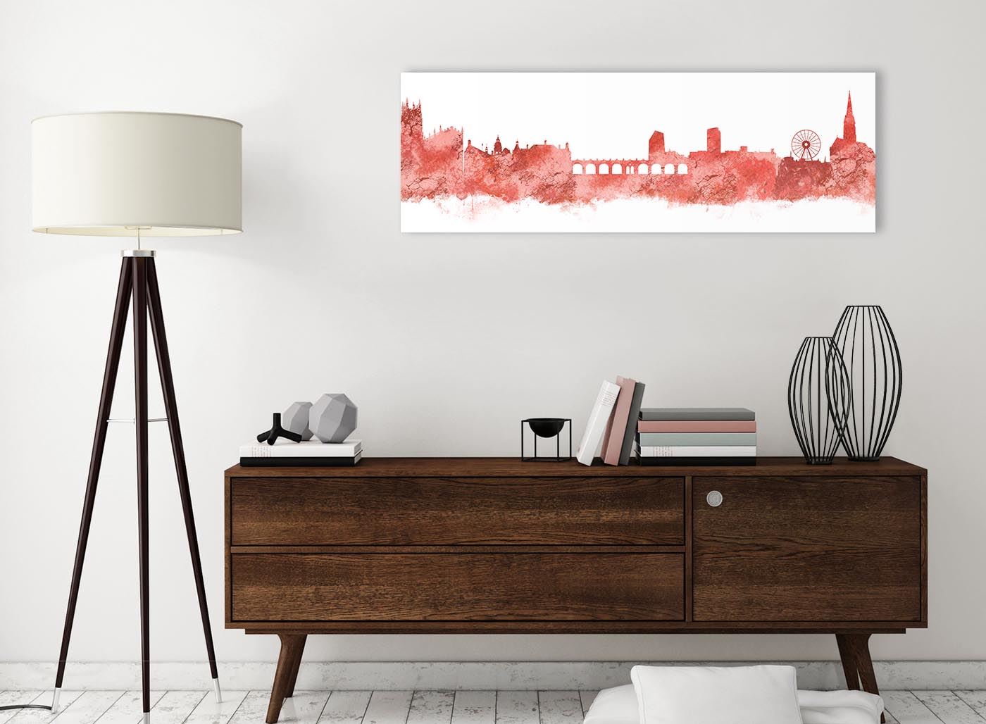 Sheffield Skyline Canvas Wall Art Print - 17 Colours Available - 94cm wide - Picture 23 of 86