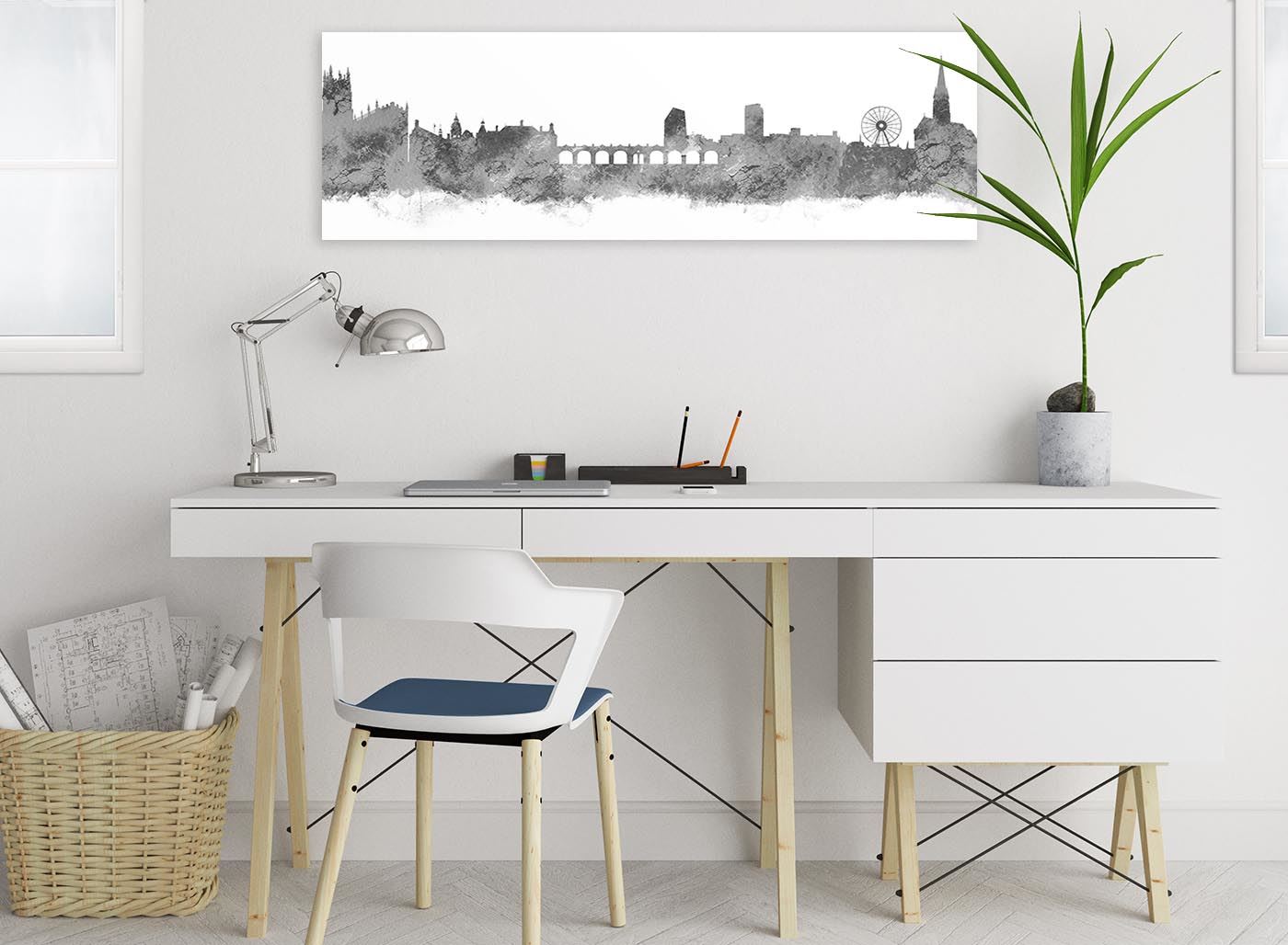 Sheffield Skyline Canvas Wall Art Print - 17 Colours Available - 94cm wide - Picture 41 of 86