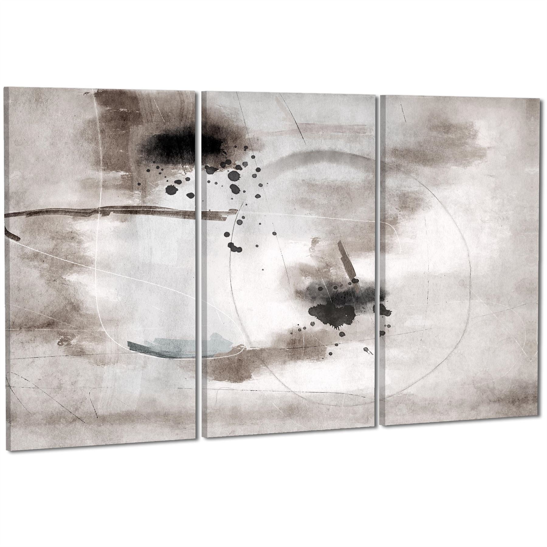Impresión artística de pared enmarcada gráfica en blanco y negro beige abstracta - Imagen 37 de 55