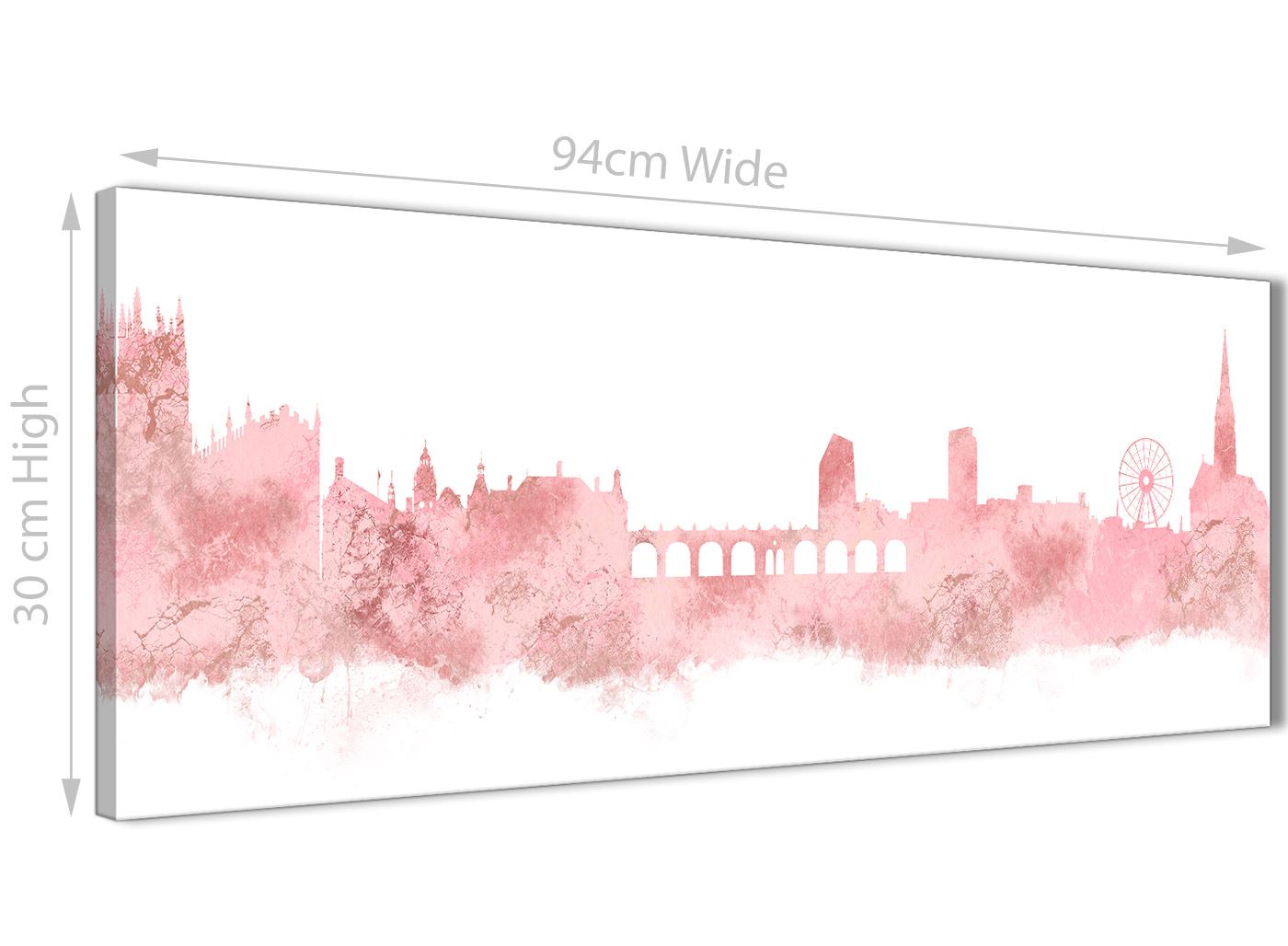 Sheffield Skyline Canvas Wall Art Print - 17 Colours Available - 94cm wide - Picture 9 of 86