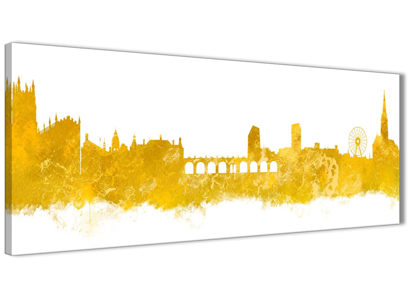 Sheffield Skyline Canvas Wall Art Print - 17 Colours Available - 94cm wide - Picture 57 of 86