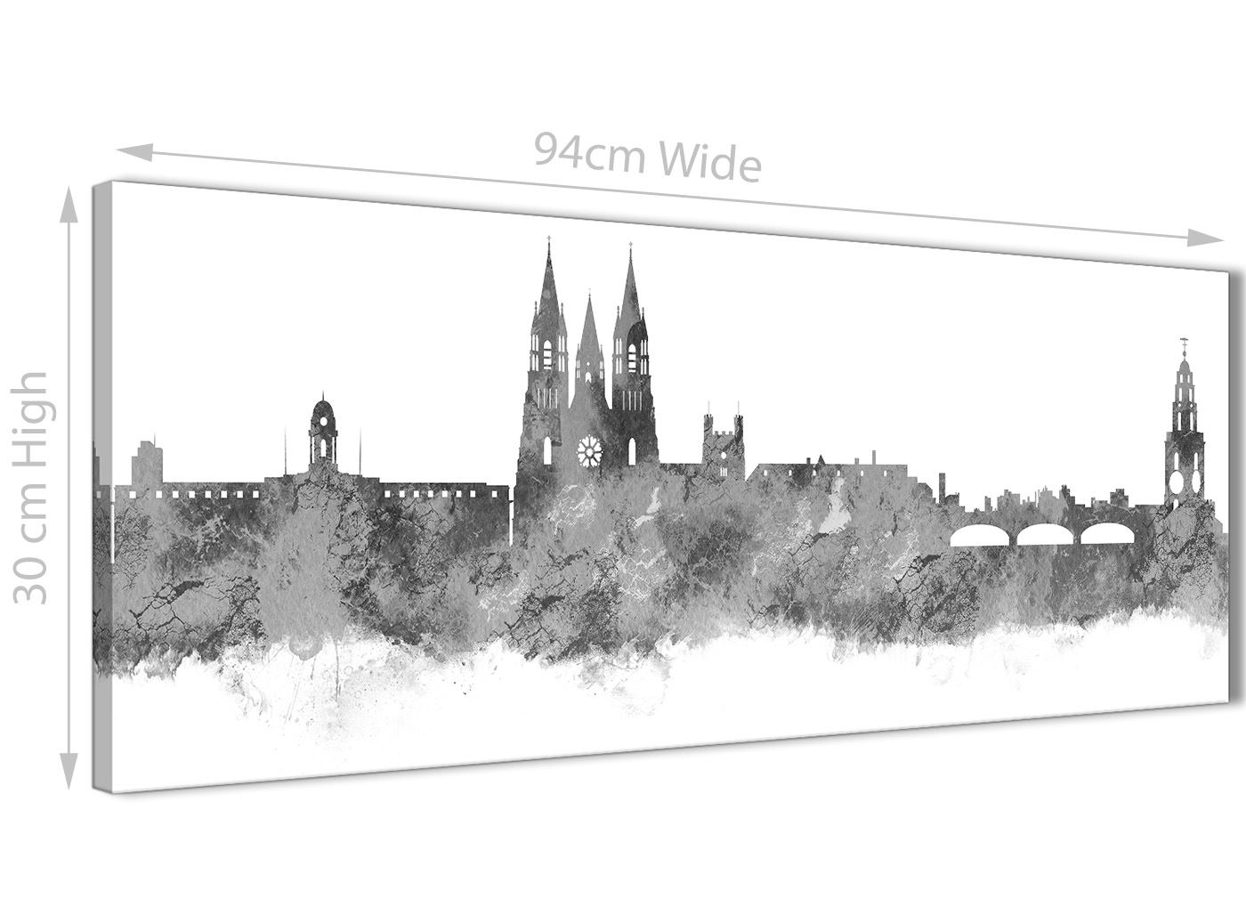 Cork Skyline Canvas Wall Art Print - 17 Colours Available - 94cm wide - Picture 40 of 86