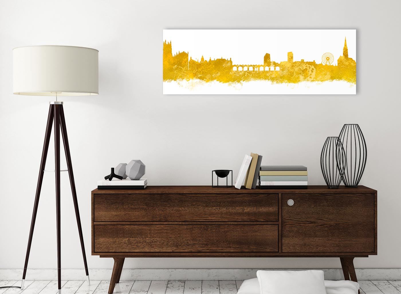 Sheffield Skyline Canvas Wall Art Print - 17 Colours Available - 94cm wide - Picture 58 of 86