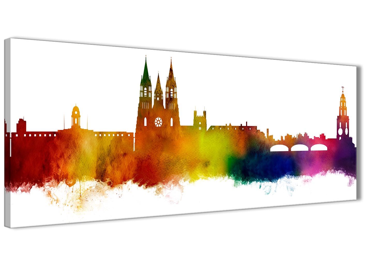 Cork Skyline Canvas Wall Art Print - 17 Colours Available - 94cm wide - Picture 53 of 86